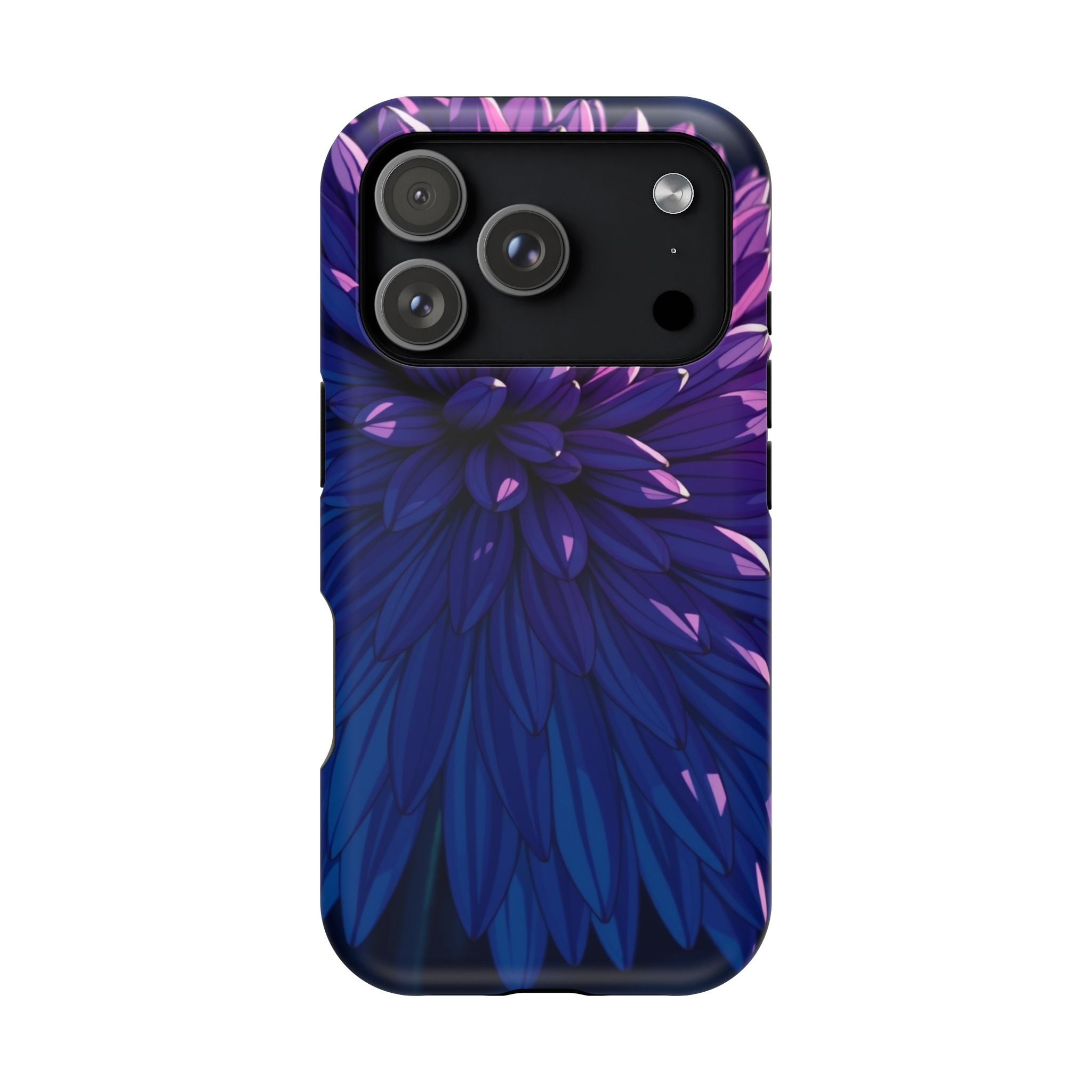 iPhone Indigo And Violet Chrysanthemum Classic Soft iPhone Finish · iPhone Case