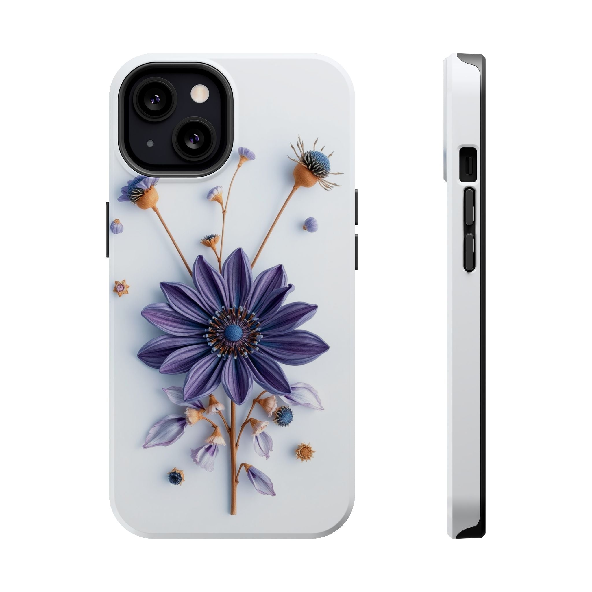 iPhone Dried Flower Flat Lay Pastel Kawaii Slim iPhone Everyday · iPhone Case