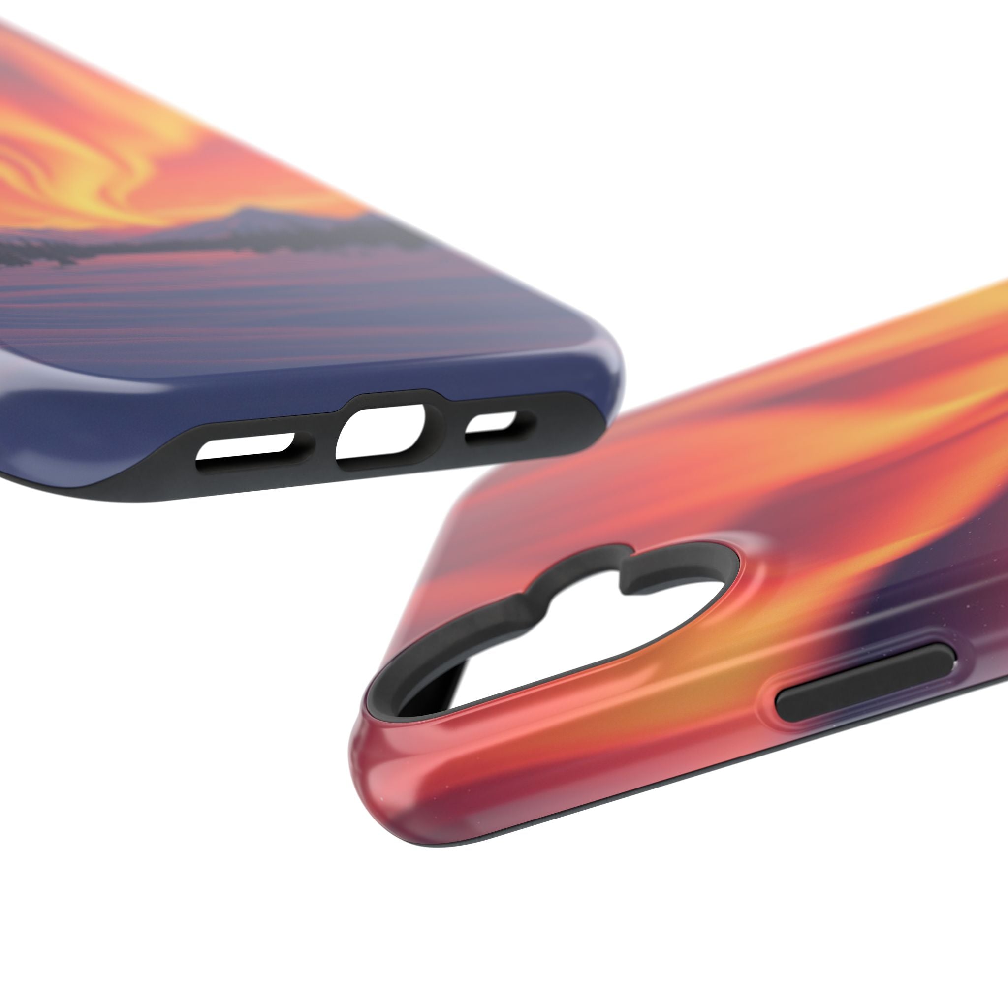 iPhone Sunset Amber And Peach Northern Lights Slim iPhone Everyday · iPhone Case