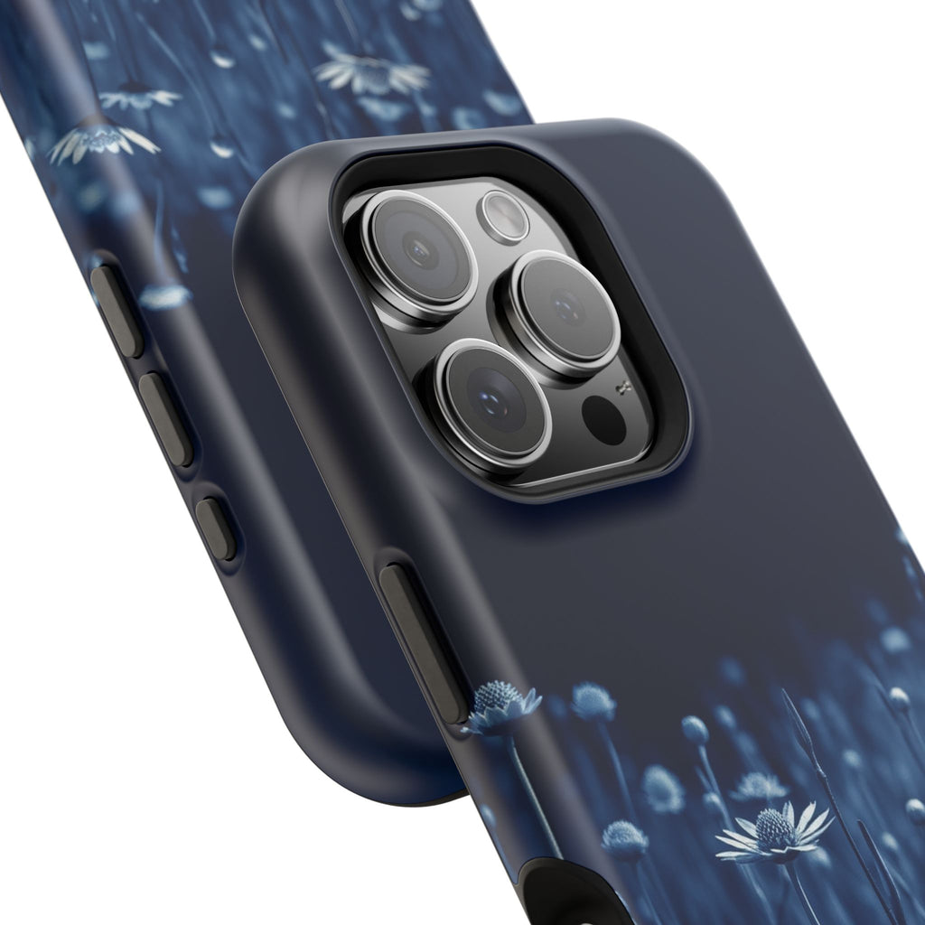 iPhone Midnight Blue And Silver Wildflower Field Clean iPhone Minimal · iPhone C