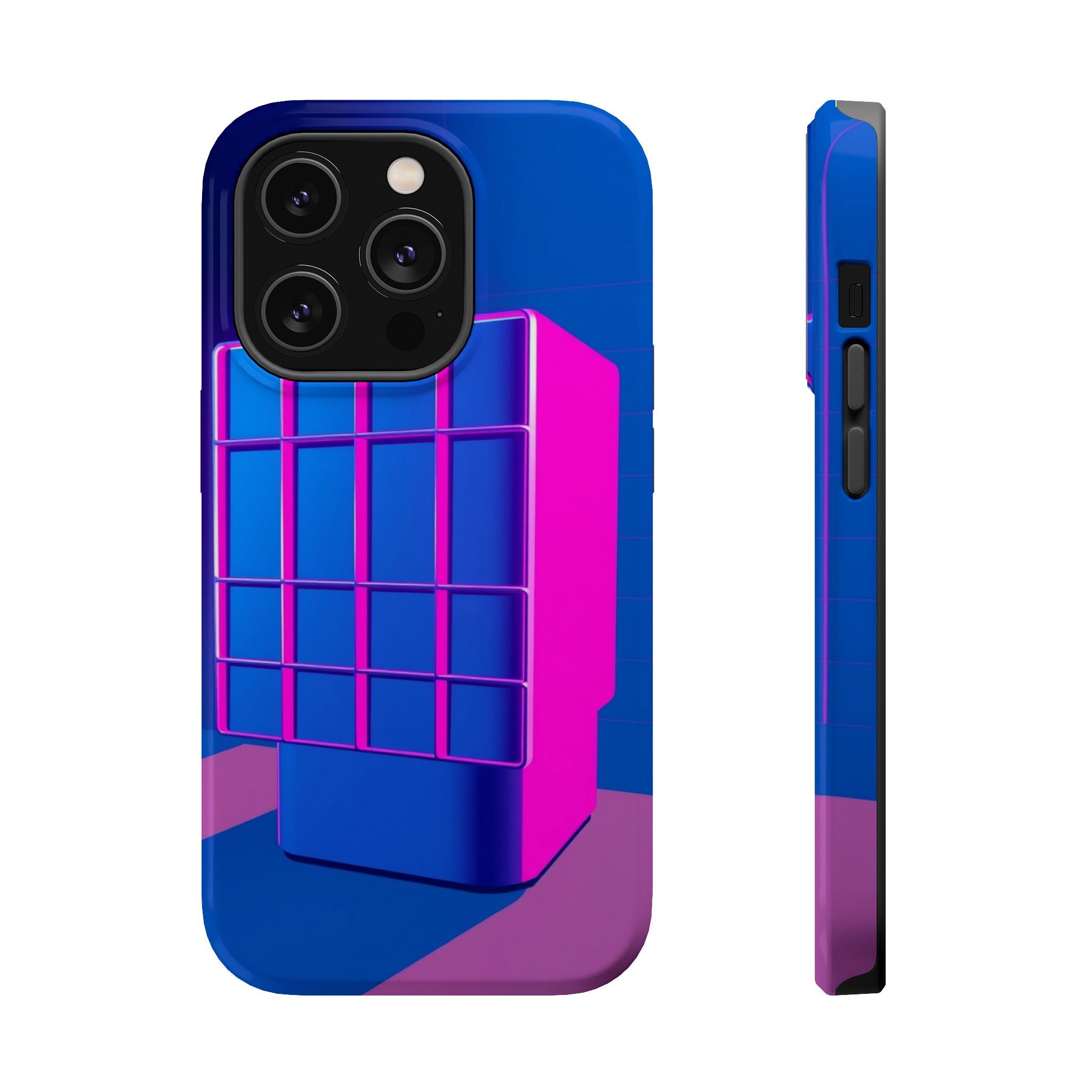 iPhone Earthy 80s Grid Synthwave Design Slim Everyday Designer Case · iPhone Cas