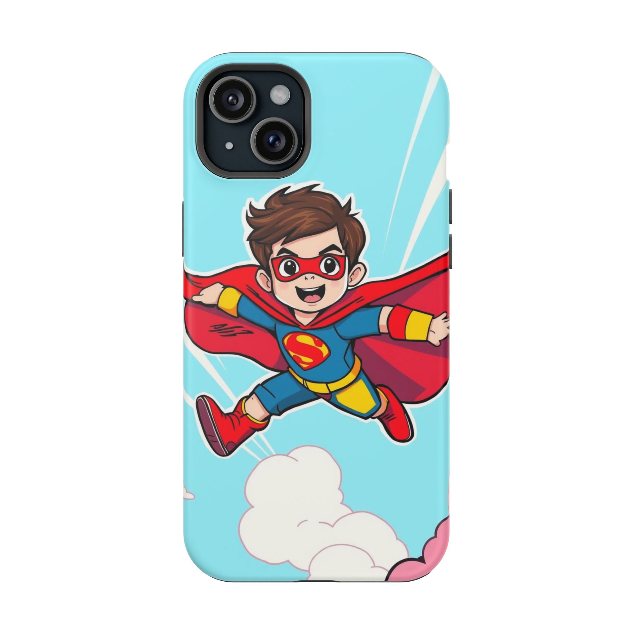 iPhone Kid Superhero Flying Kids Fun iPhone Phone Case Gift Slim · iPhone Case