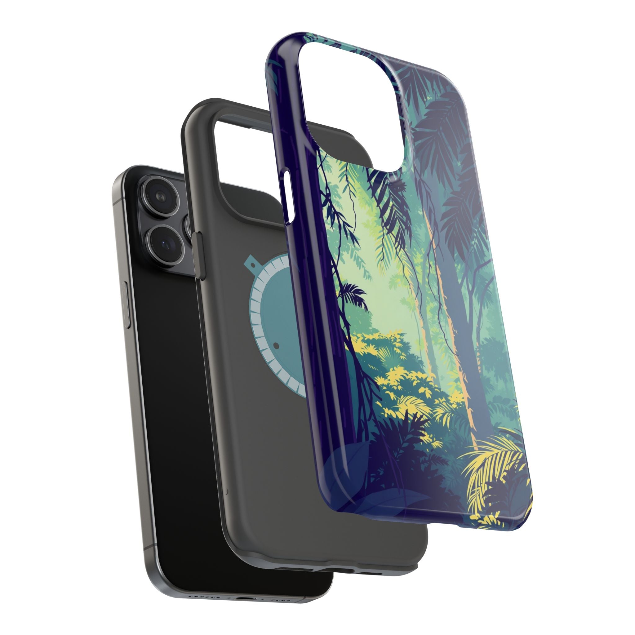 iPhone Mint And Blush Rainforest Canopy Slim Everyday iPhone Designer · iPhone C