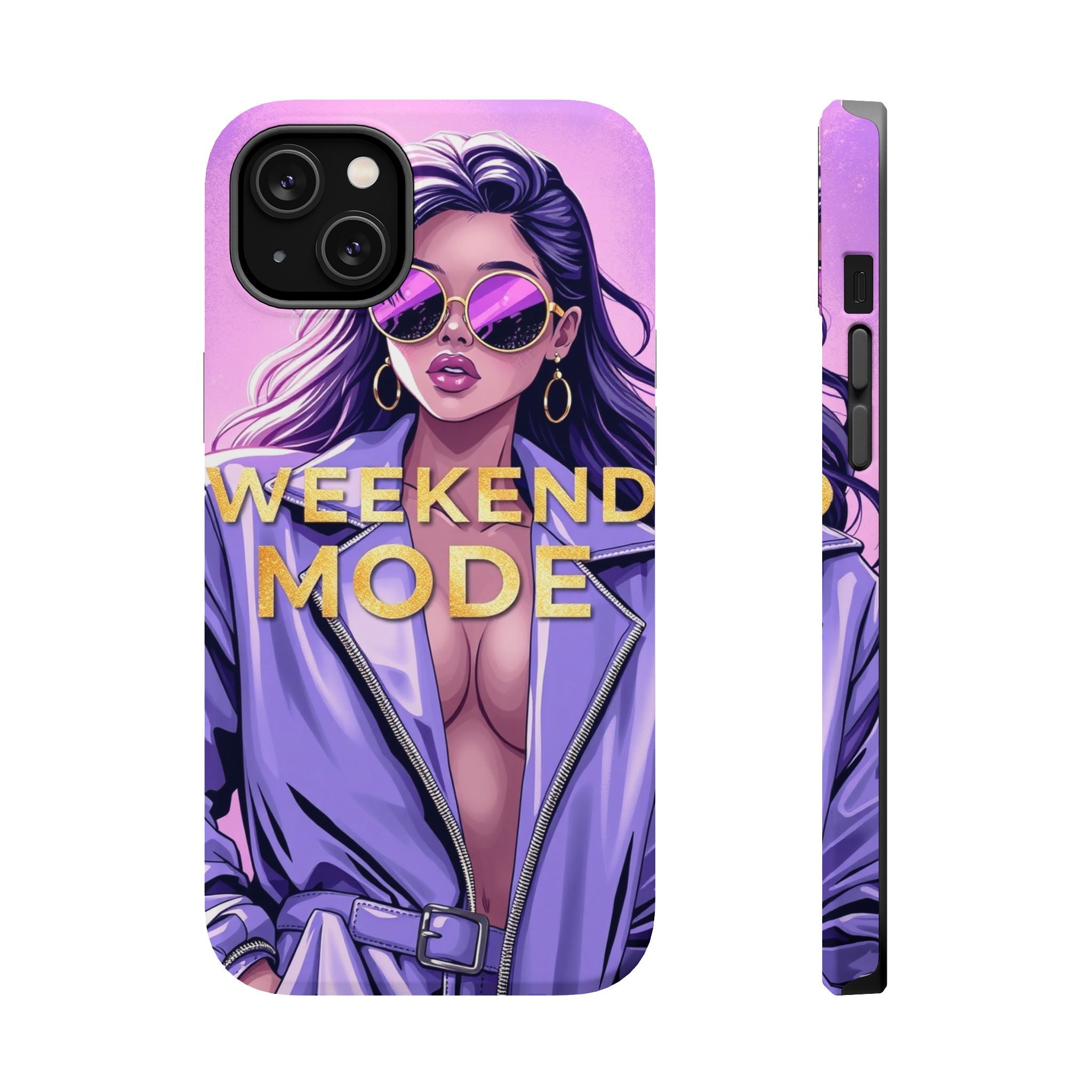 iPhone Lavender And Pearl Weekend Mode On Slim Everyday Designer Case · iPhone C