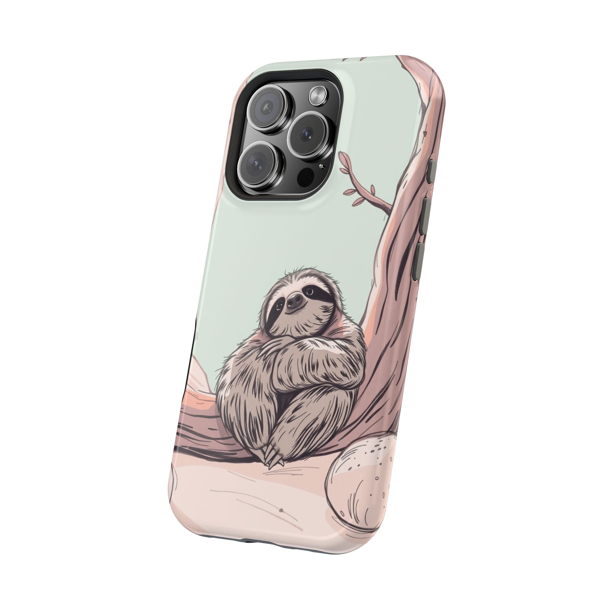 iPhone Cozy Sloth Mode Hand-Drawn Sketch Slim Everyday Designer Case · iPhone Ca