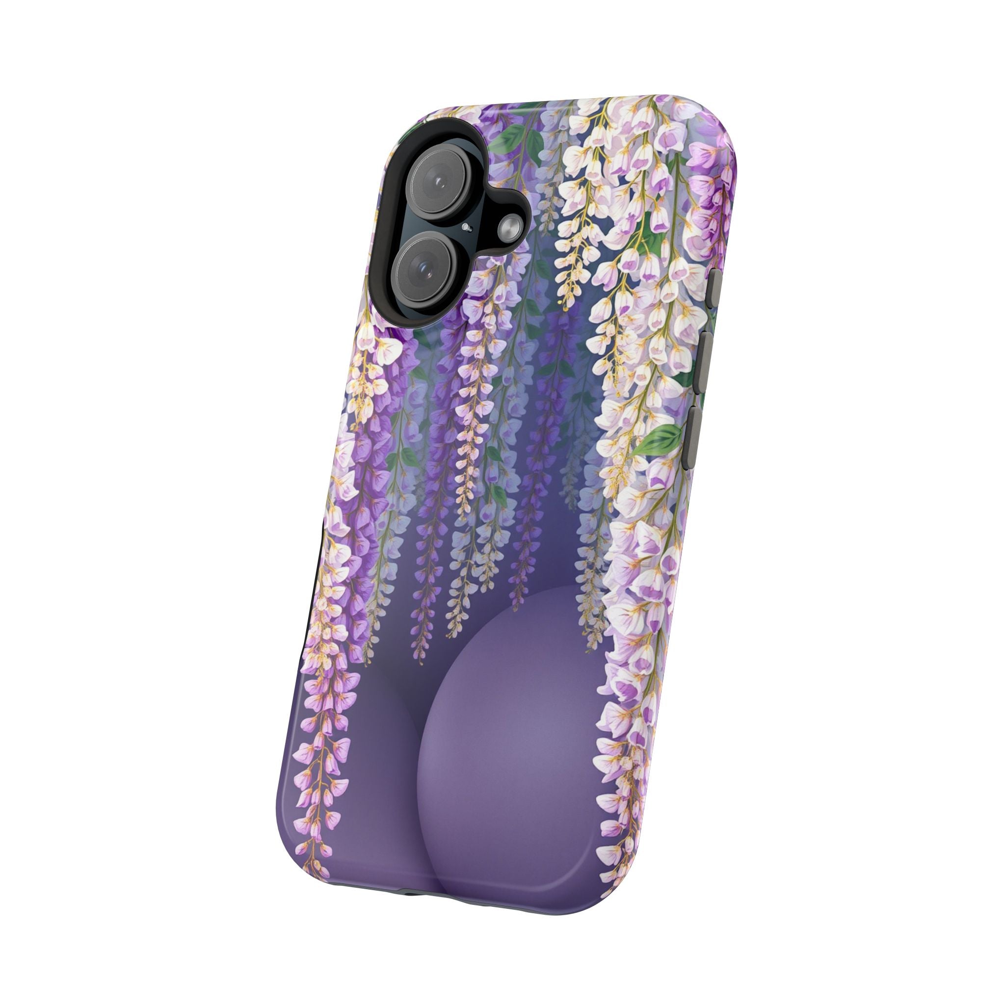 iPhone Mint And Blush Wisteria Cascade Slim Everyday Designer Case · iPhone Case