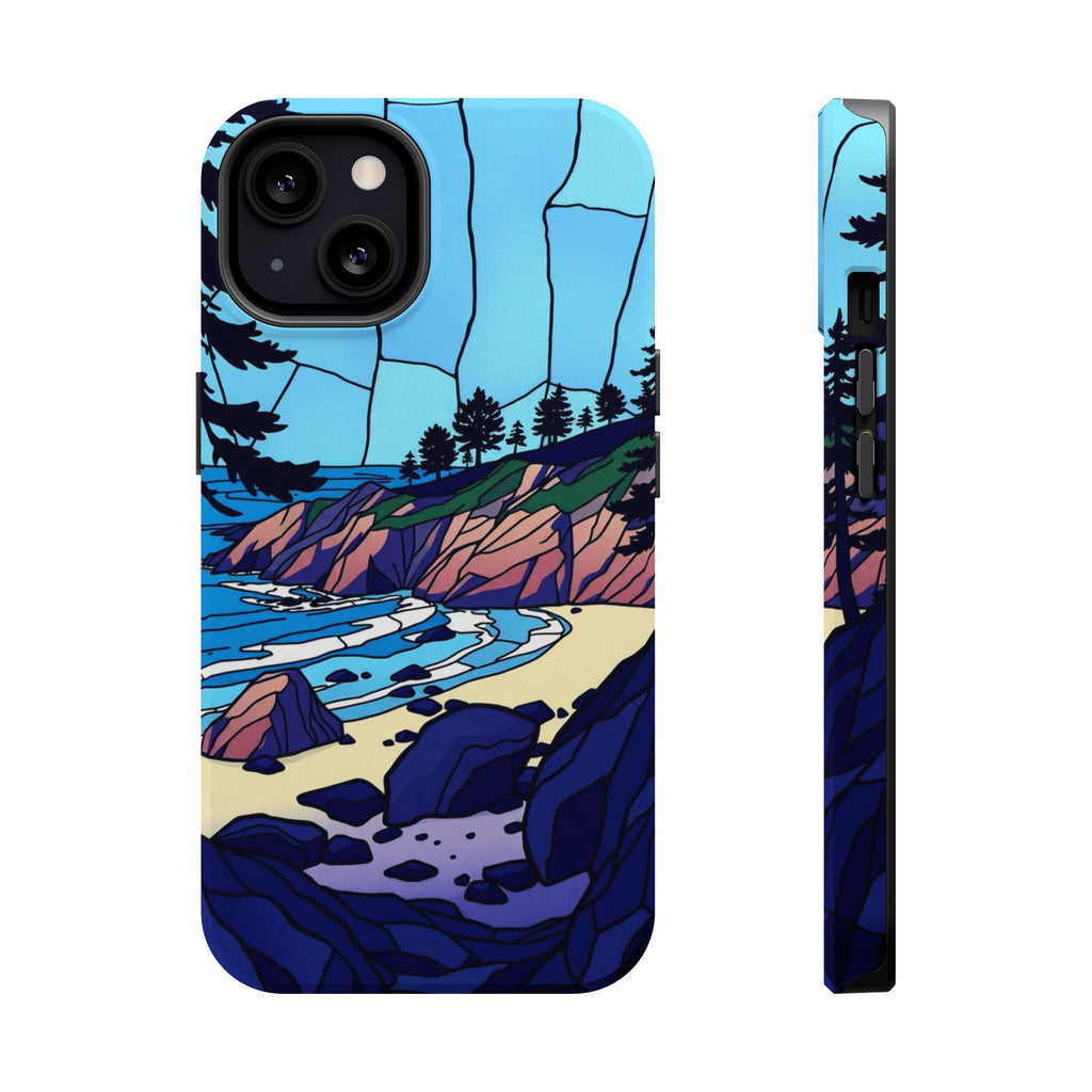 iPhone Indigo And Violet Pebble Beach Slim Everyday iPhone 11 Designer · iPhone