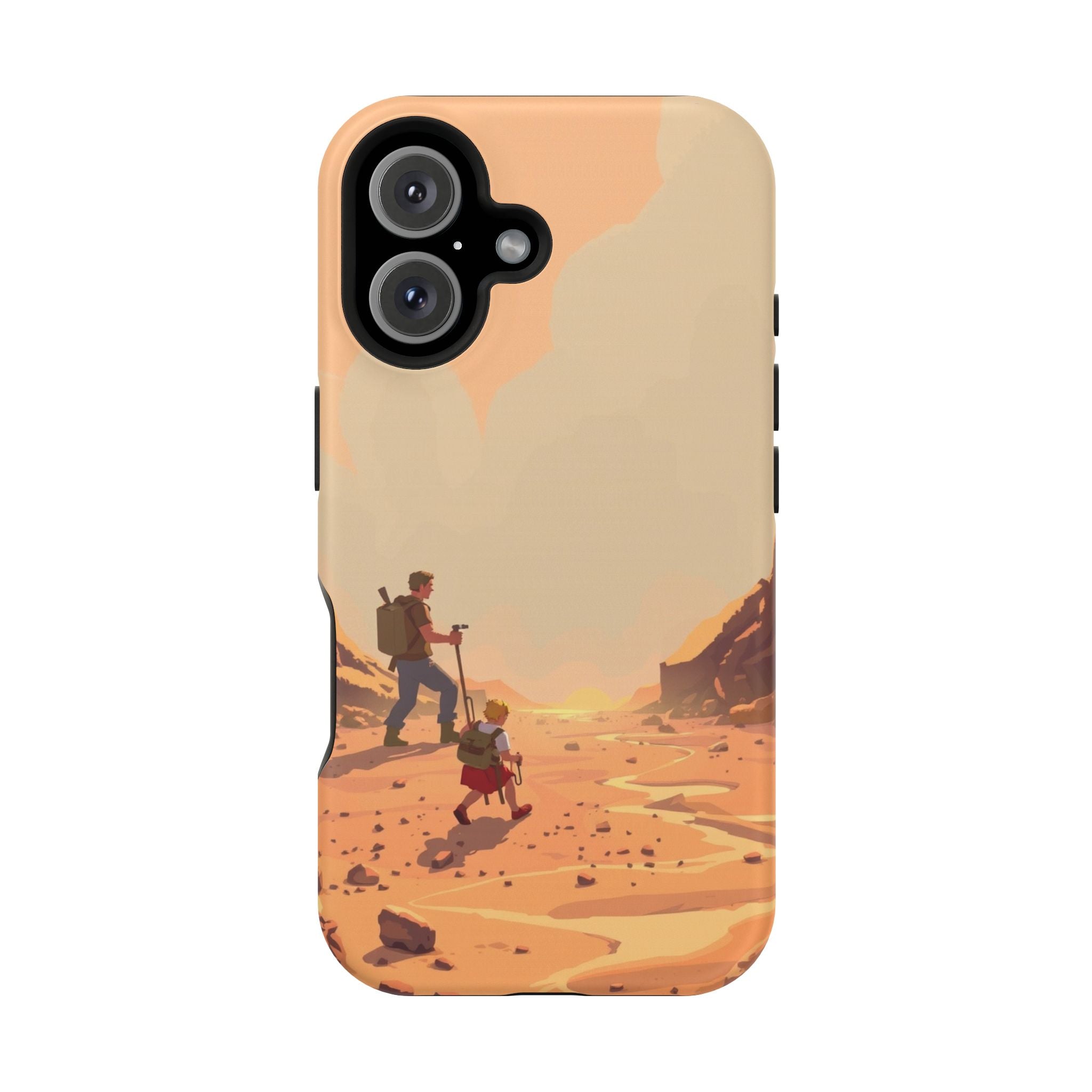 iPhone Burnt Orange And Sand Barely Surviving Slim Everyday Designer Case · iPho