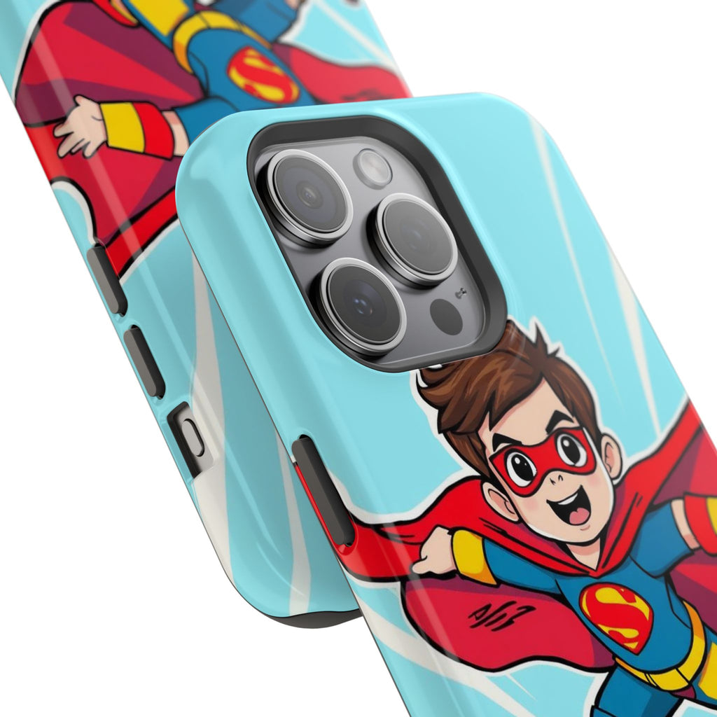 iPhone Kid Superhero Flying Kids Fun iPhone Phone Case Gift Slim · iPhone Case