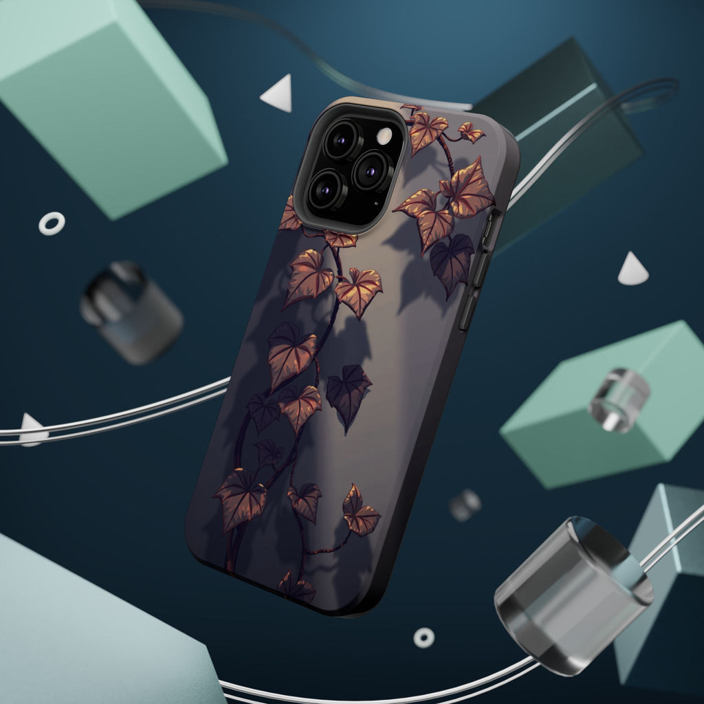 iPhone Charcoal And Copper Art Nouveau Vine Soft iPhone 13 Finish · iPhone Case