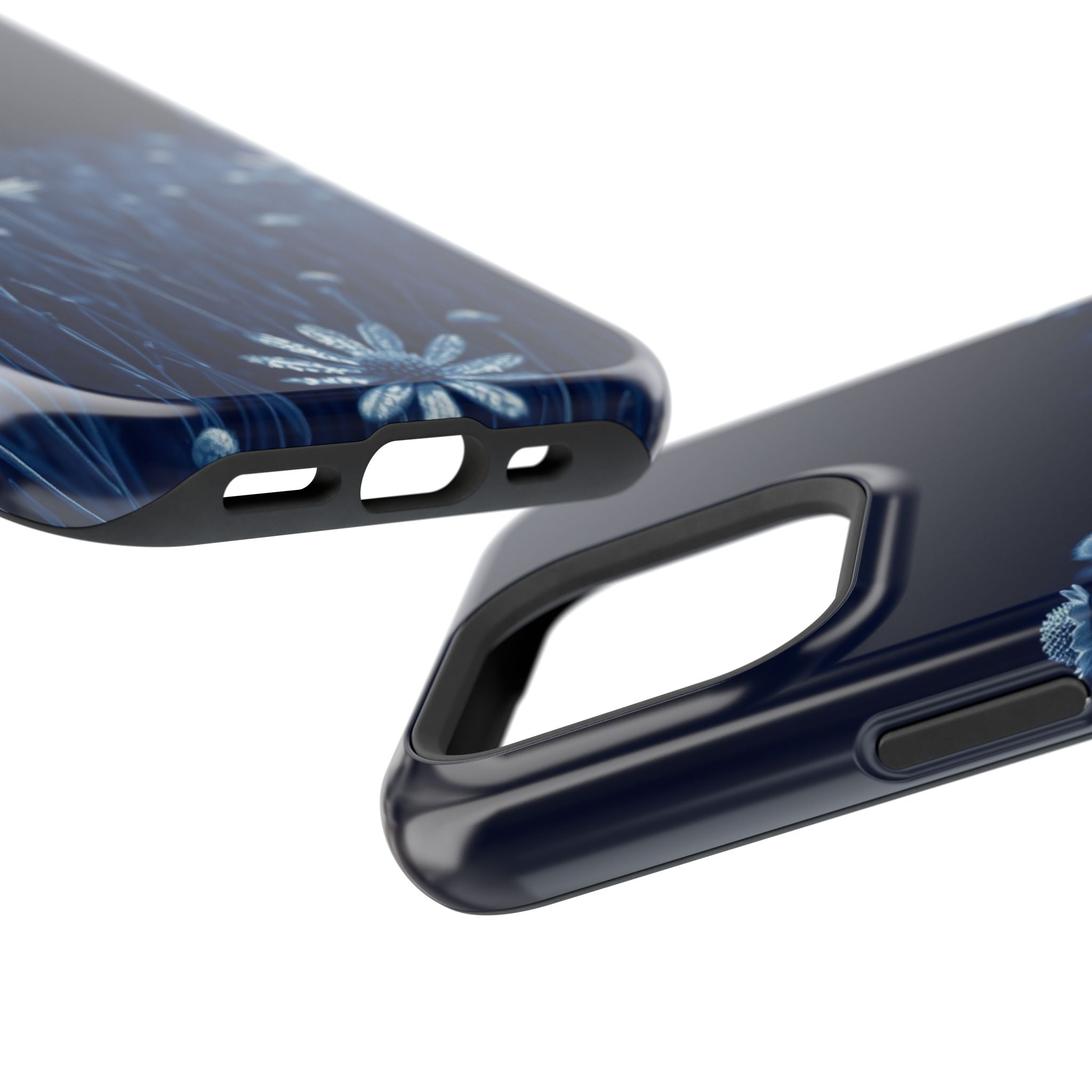 iPhone Midnight Blue And Silver Wildflower Field Clean iPhone Minimal · iPhone C