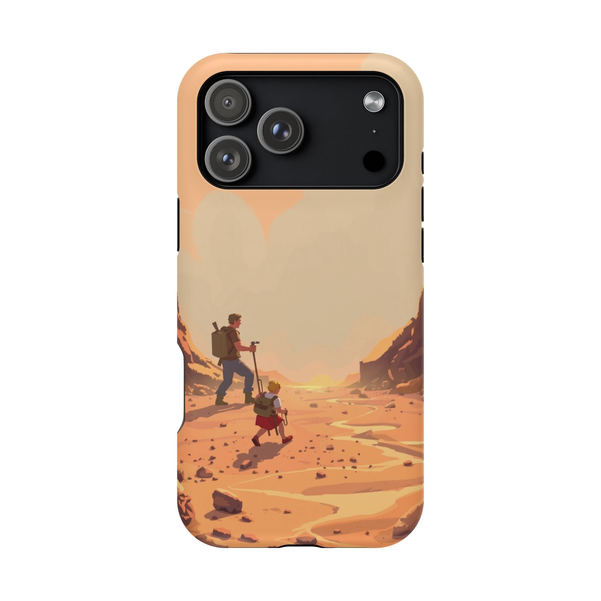 iPhone Burnt Orange And Sand Barely Surviving Slim Everyday Designer Case · iPho