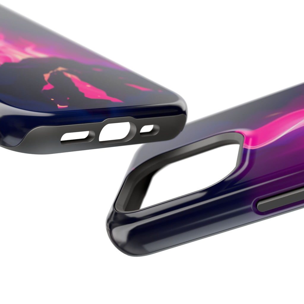 iPhone Cyan And Magenta Wildfire Glow Slim Everyday Designer Case · iPhone Case