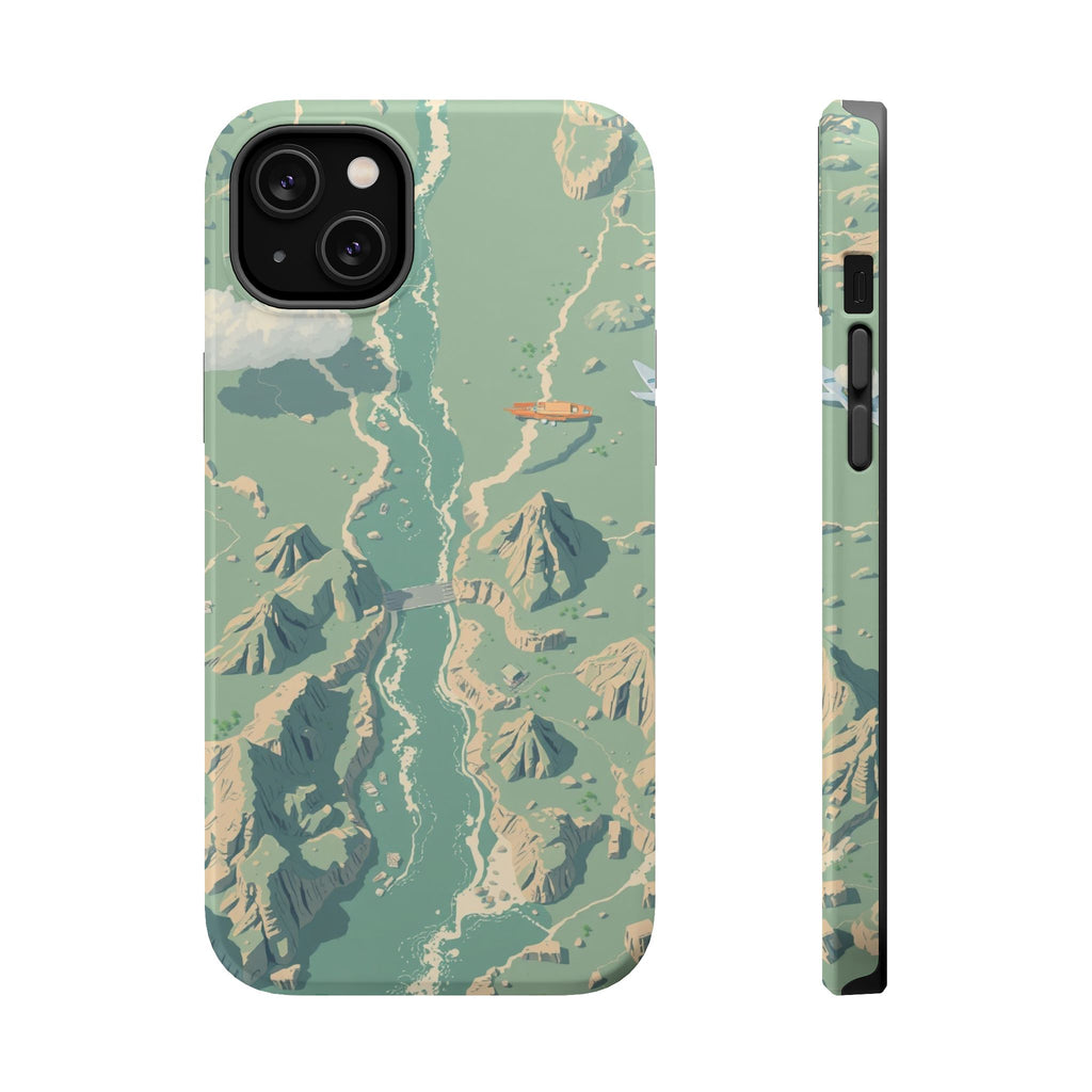 iPhone River Delta Aerial Pixel Art -Bit Slim Everyday iPhone Designer · iPhone