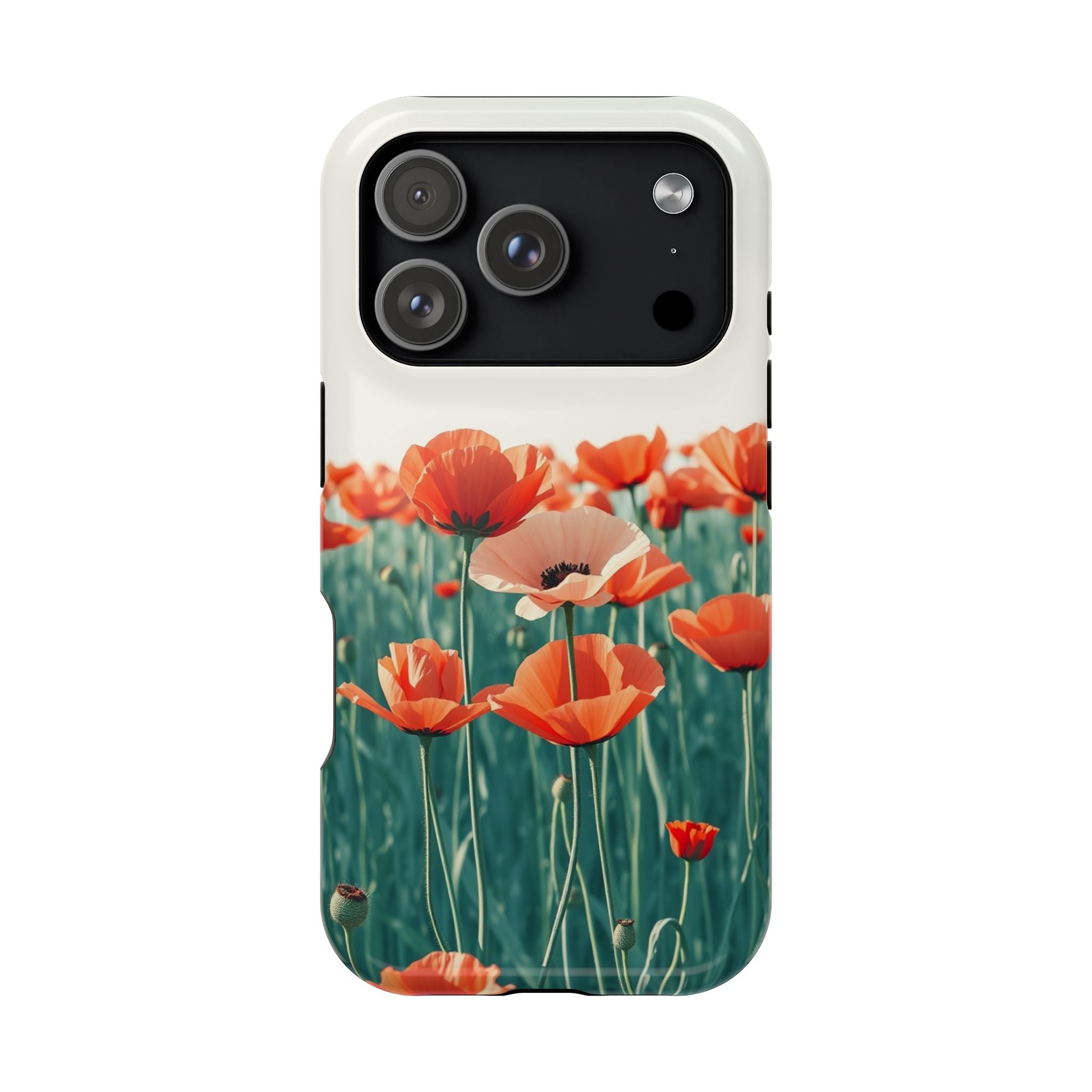 iPhone Mint And Blush Poppy Field 10 Slim Everyday Designer Case · iPhone Case
