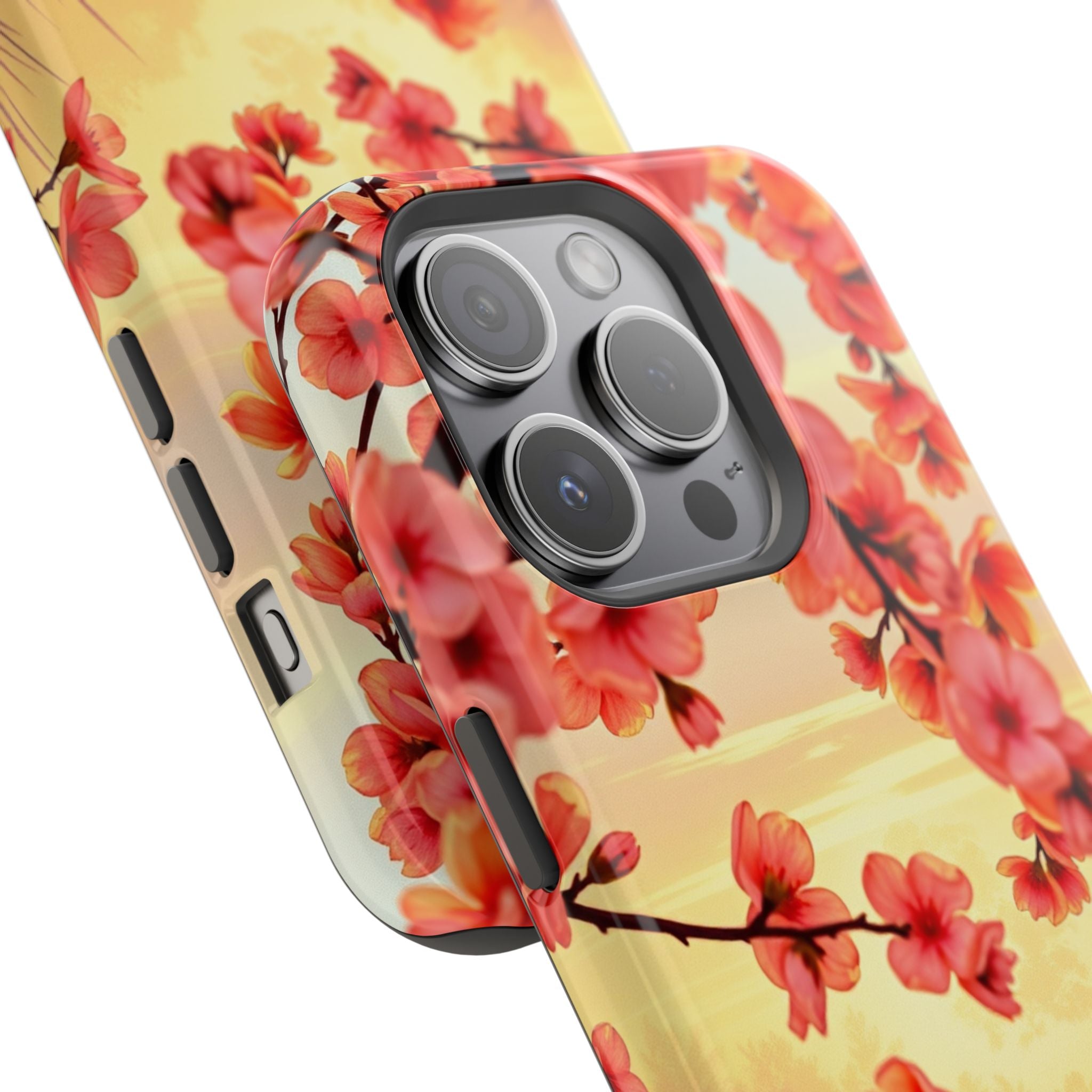 iPhone Sunset Amber And Peach Blossom Trail Slim Snap Cas Carry Case · iPhone Ca