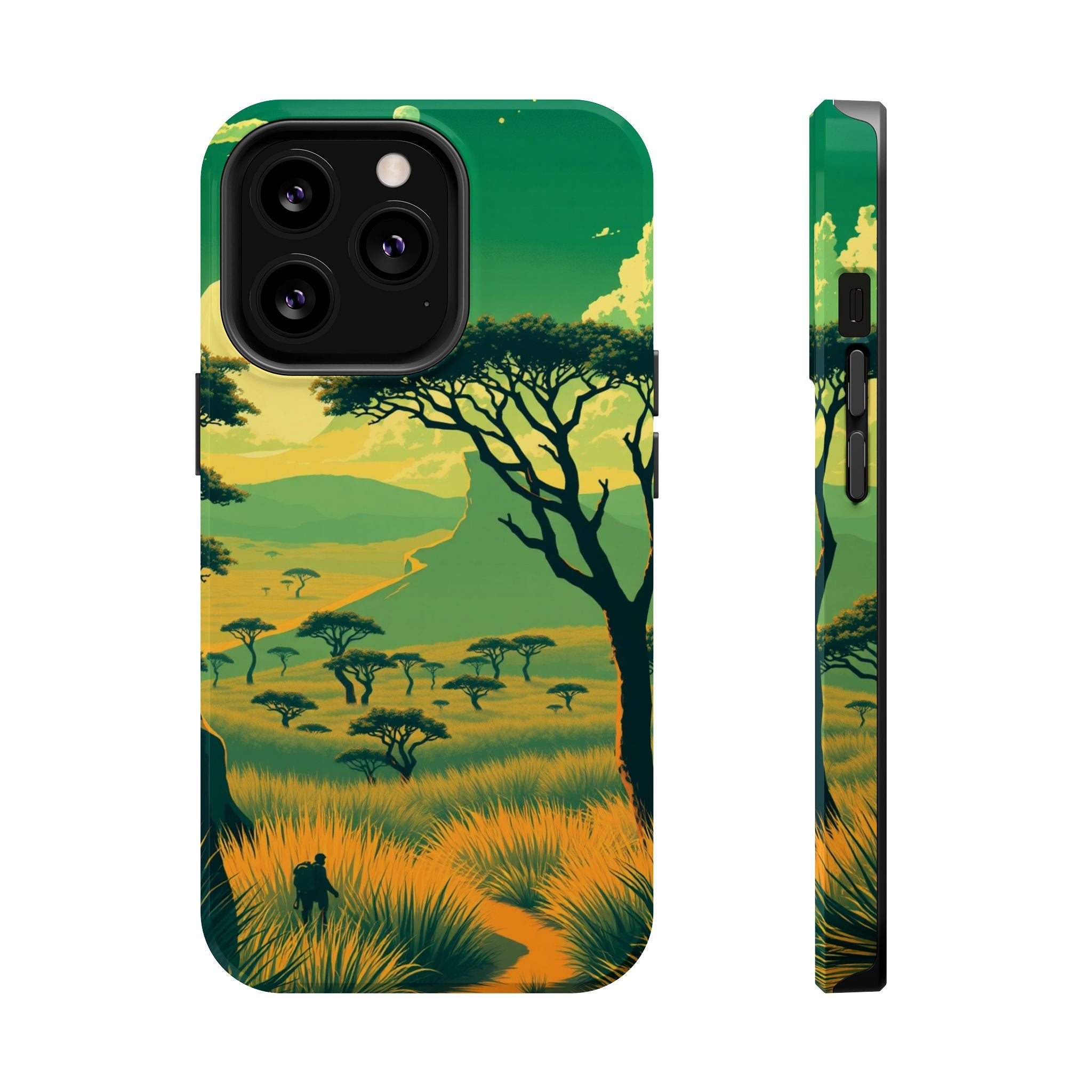 iPhone Savanna Horizon Pixel Art -Bit Slim Everyday Designer Case · iPhone Case