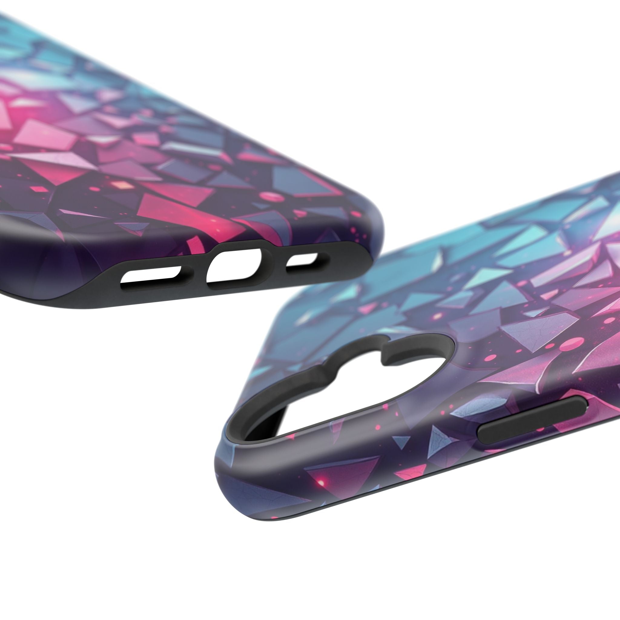 iPhone Mint And Blush Mosaic Shards Slim Everyday Designer Case · iPhone Case