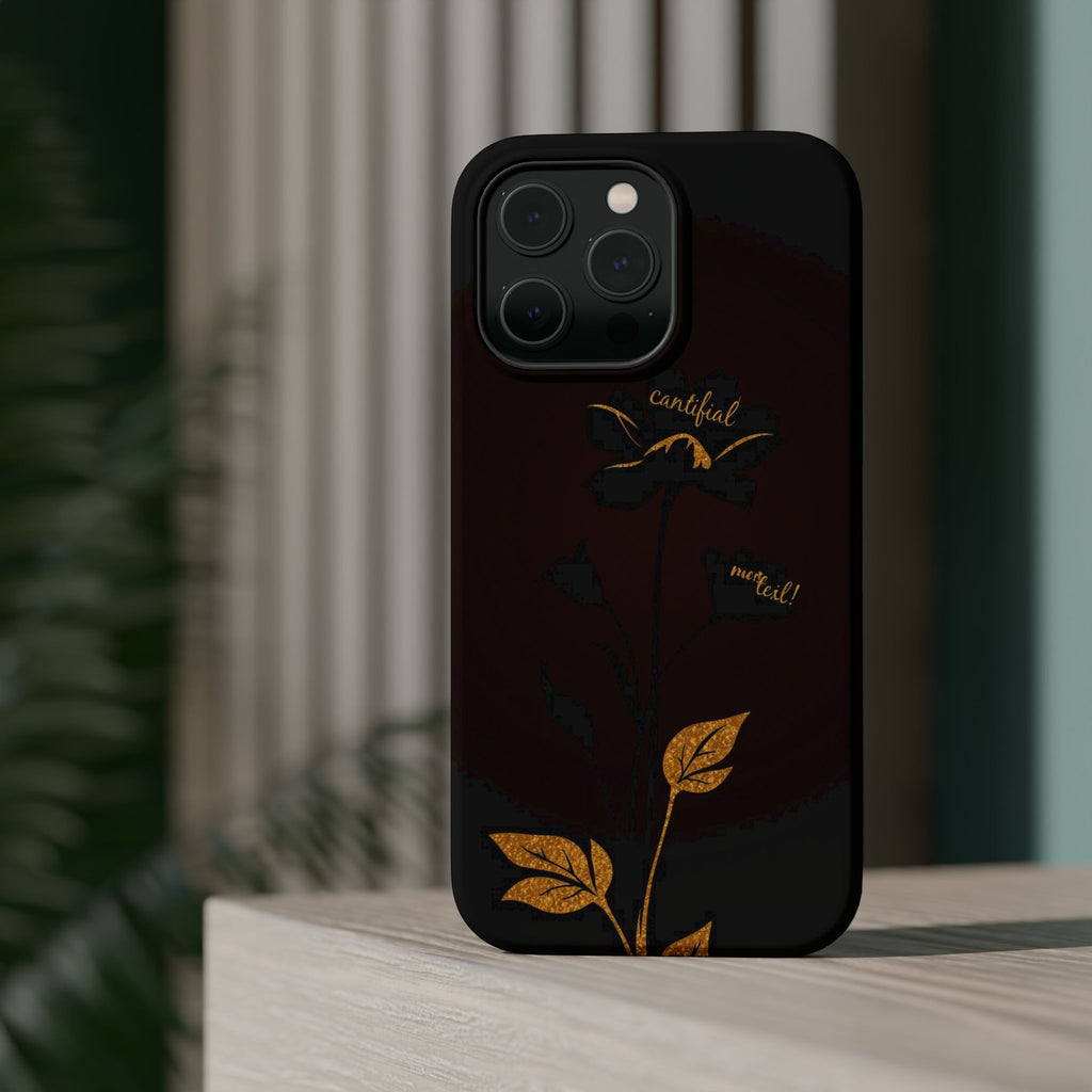 iPhone Earthy Floral Silhouette Design Slim Everyday Designer Case · iPhone Case