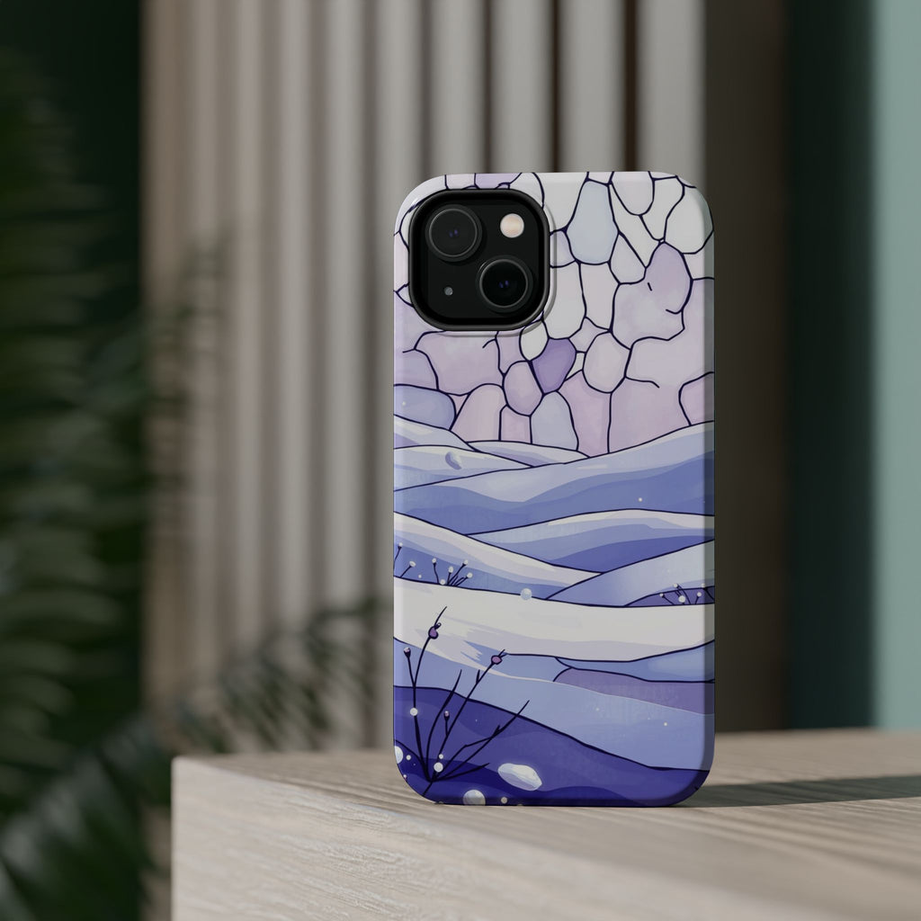 iPhone Snow Field Electric Art 11 Bold Modern Everyday Snap Case · iPhone Case