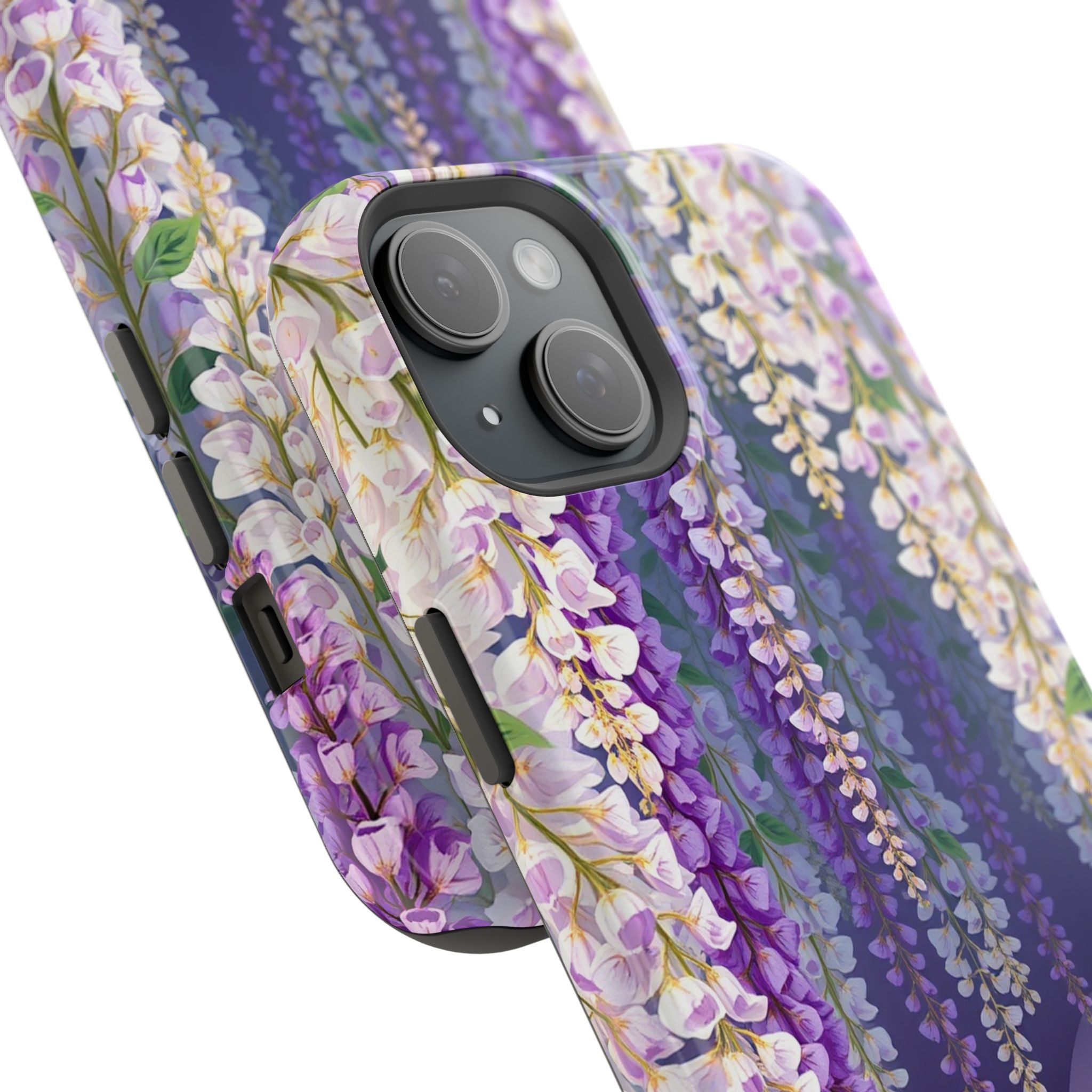 iPhone Mint And Blush Wisteria Cascade Slim Everyday Designer Case · iPhone Case