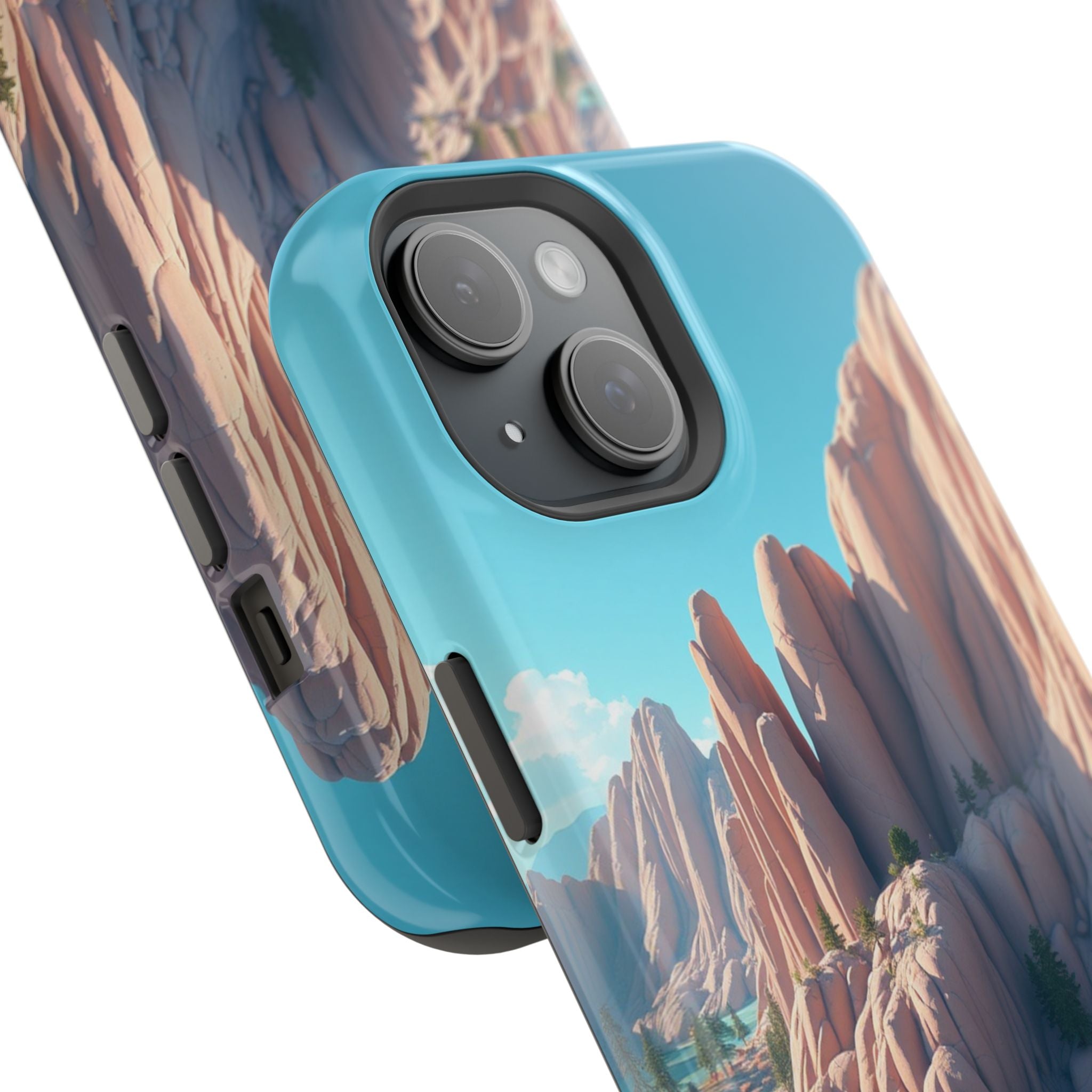 iPhone Pine Ridge Electric Art Slim Everyday Designer Case · iPhone Case