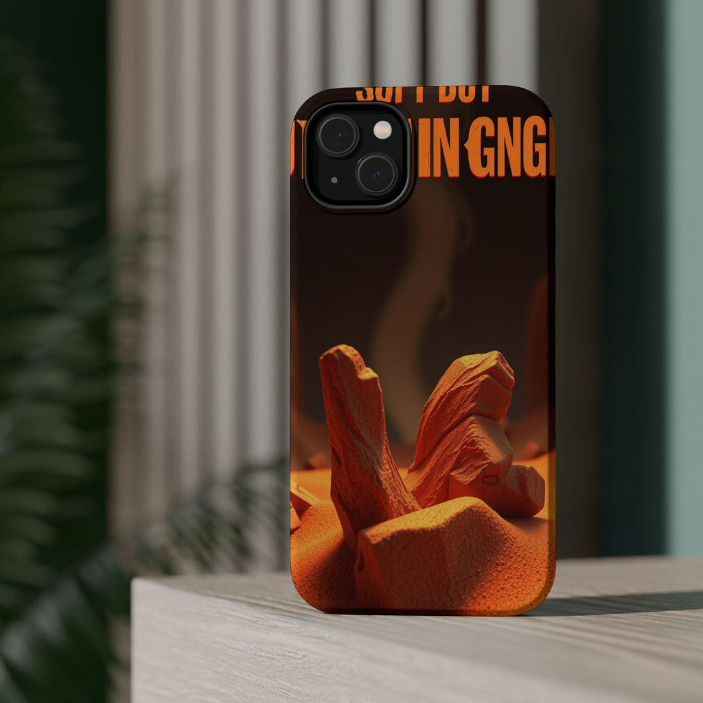 iPhone Earthy Soft but Unhinged Design Slim Everyday Designer Case · iPhone Case