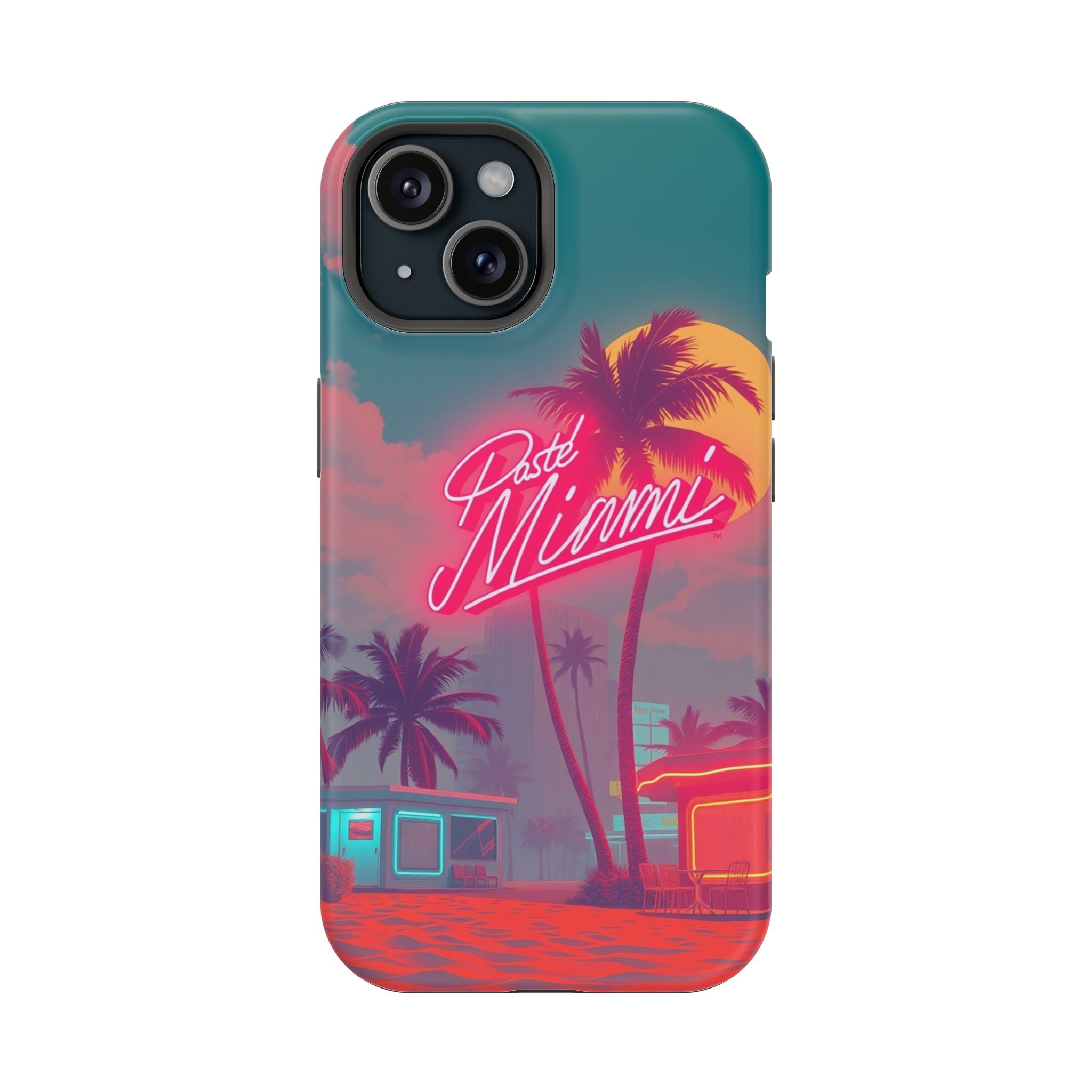 iPhone 1980s Pastel Miami Enchanted Art Slim Everyday Designer Case · iPhone Cas
