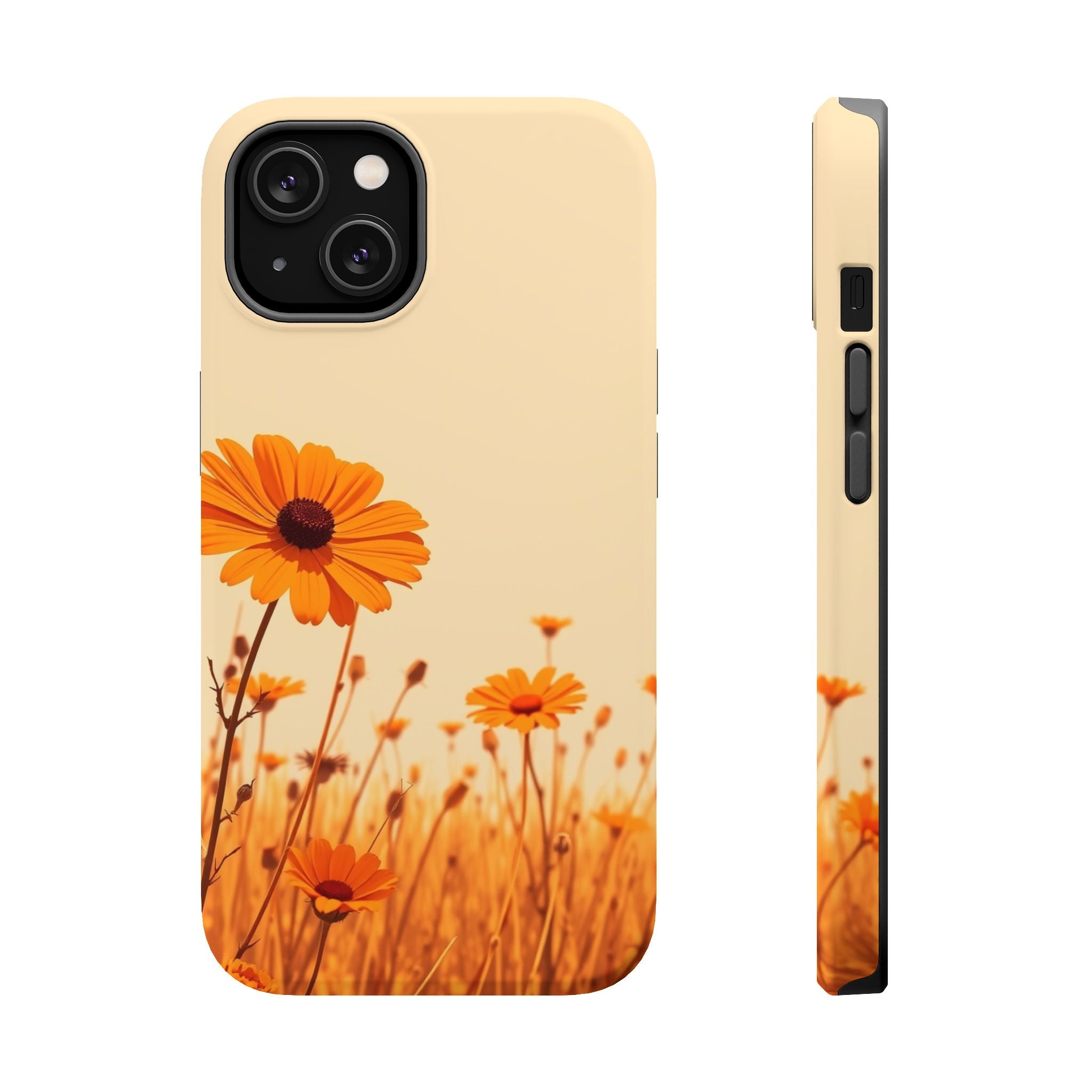 iPhone Wildflower Field Minimalist Line Art Slim Everyday Designer Case · iPhone