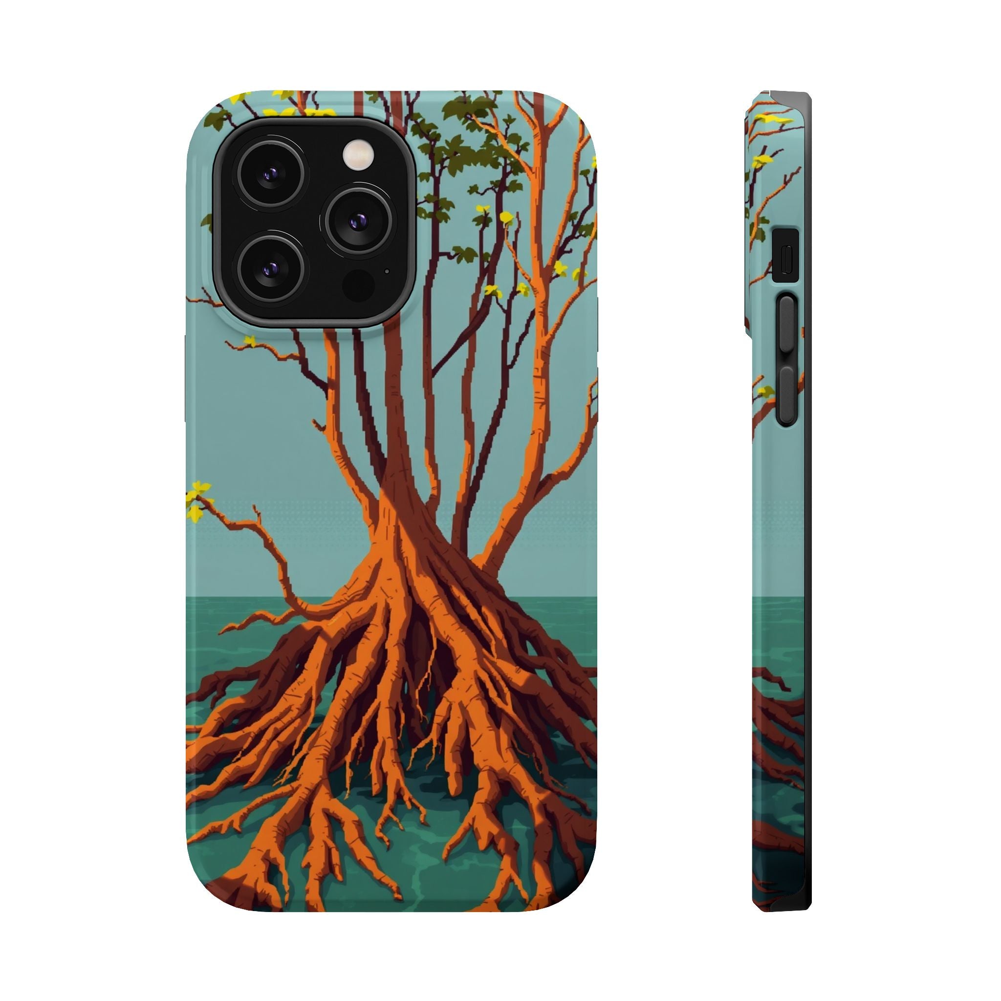 iPhone Mustard And Rust Mangrove Roots Slim Everyday iPhone 13 Designer · iPhone