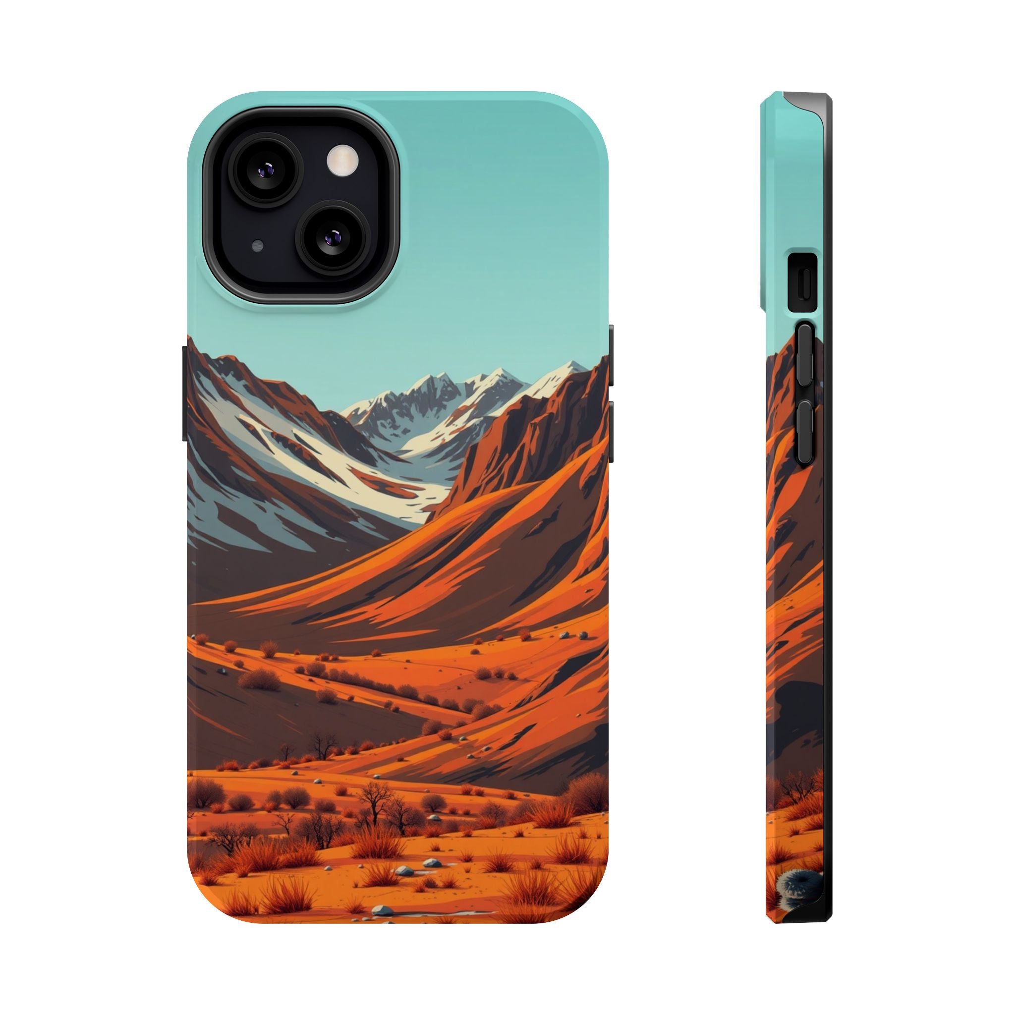 iPhone Mustard And Rust Arctic Tundra Slim Everyday Designer Case · iPhone Case
