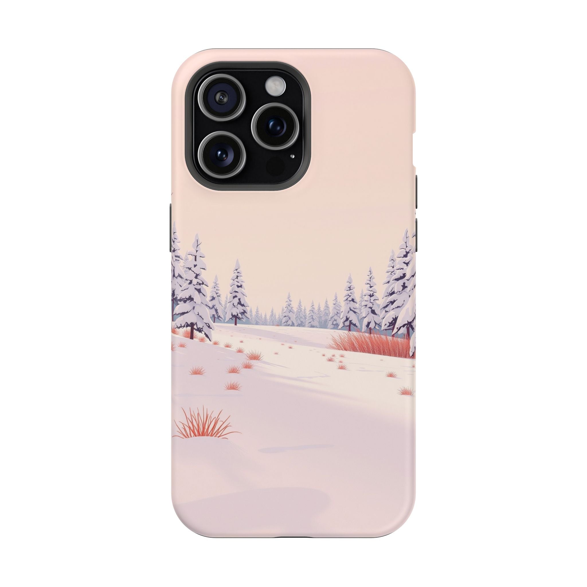 iPhone Snow Field Vintage Retro Poster Slim Everyday Designer Case · iPhone Case