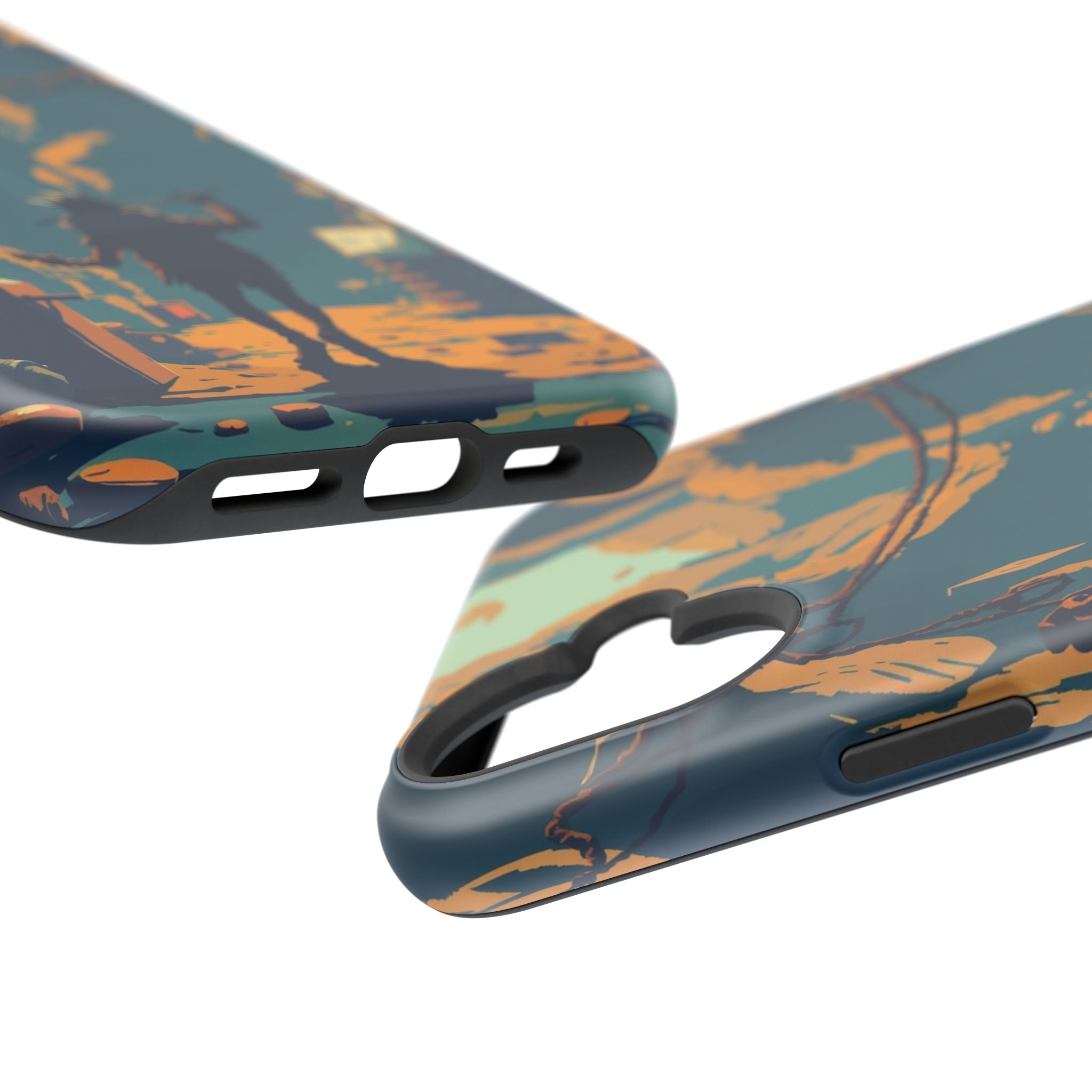 iPhone Mustard And Rust Unhinged in a Cute Way Soft Finish Everyday Case · iPhon