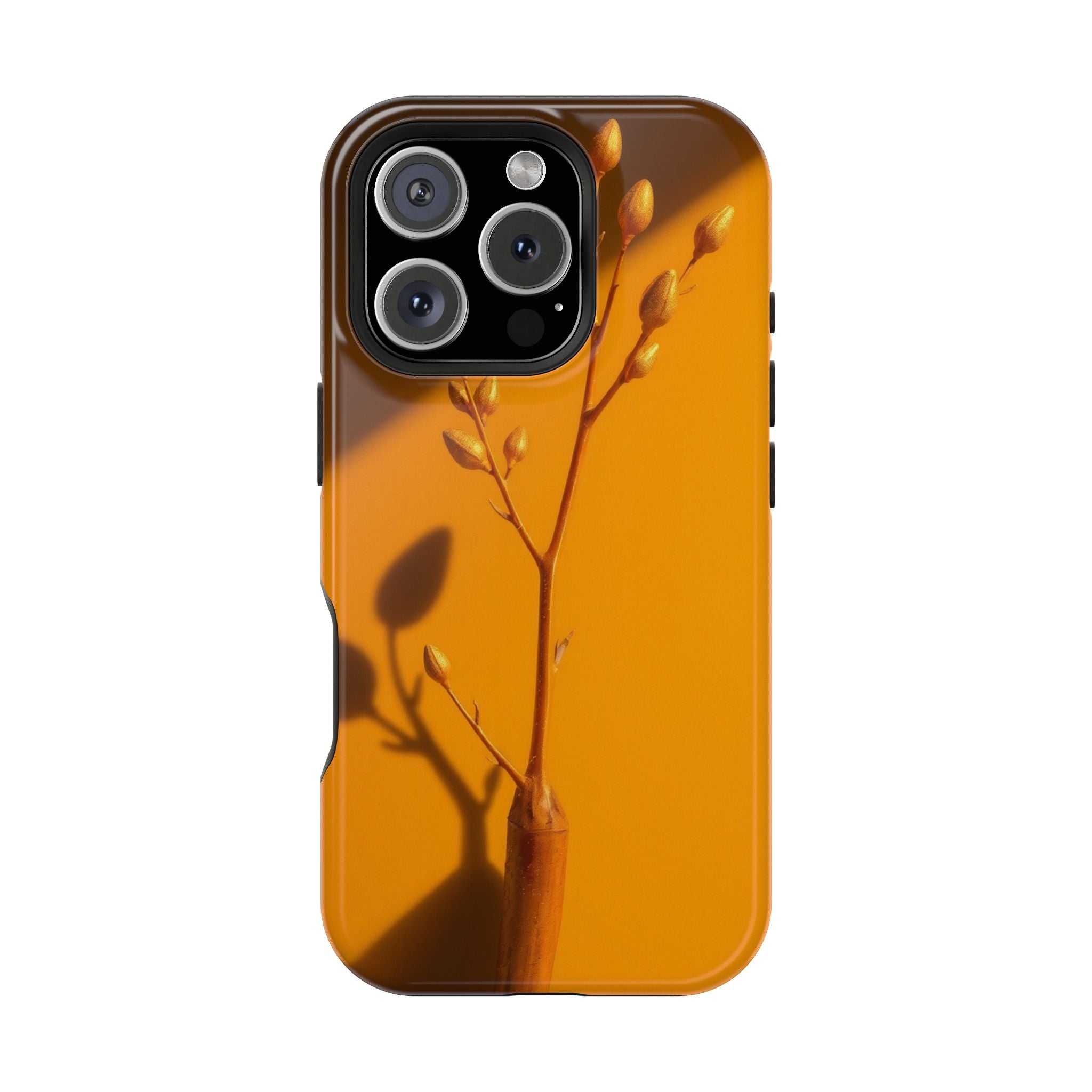 iPhone Mustard And Rust Minimalist Stem Slim Everyday iPhone Designer · iPhone C