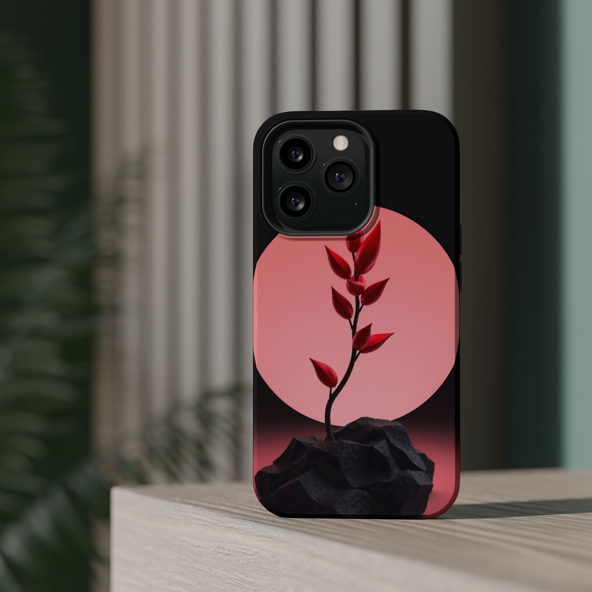 iPhone Serene Minimalist Stem Design Slim Everyday Designer Case · iPhone Case