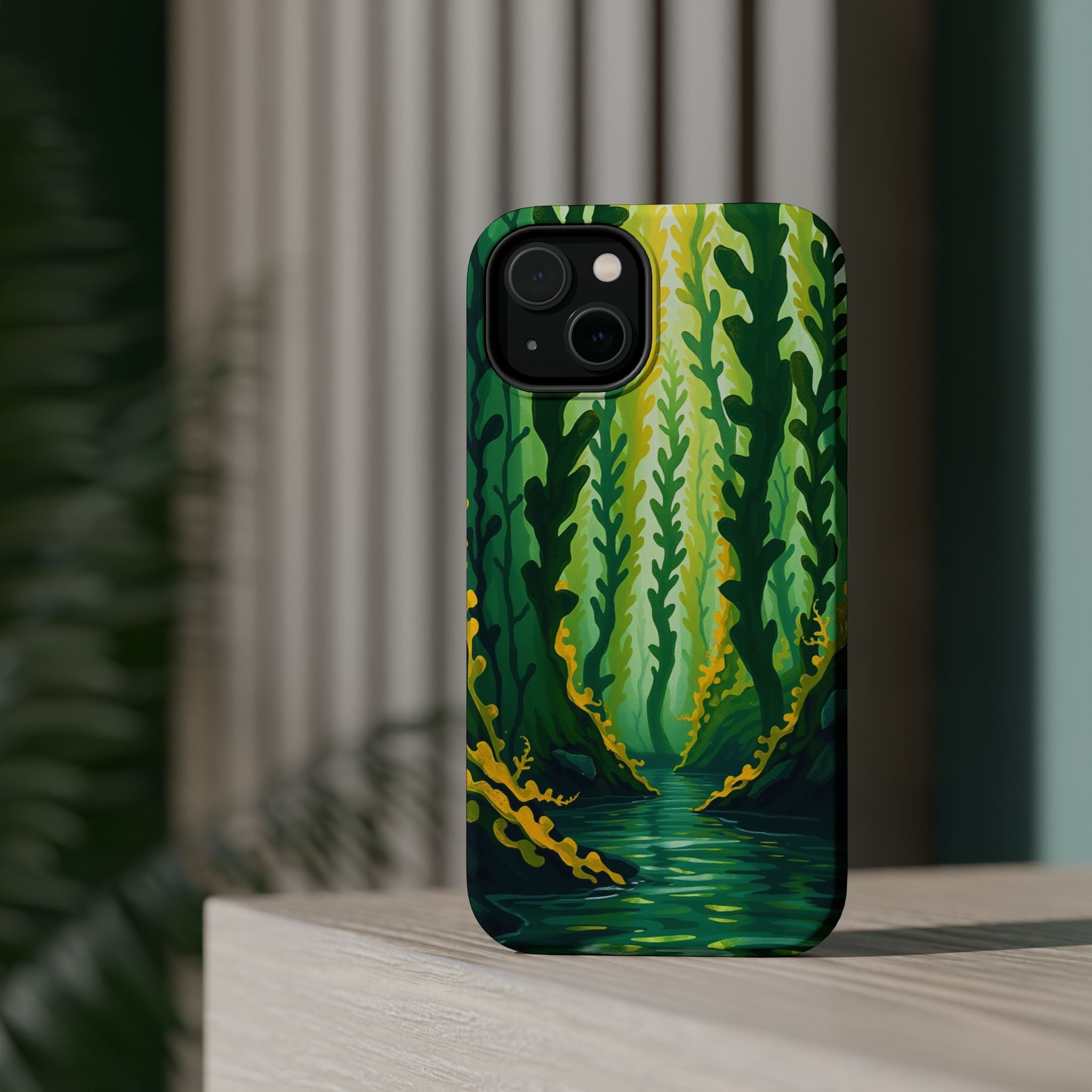 iPhone Kelp Forest Oil Painting Impressionist Slim iPhone Everyday · iPhone Case