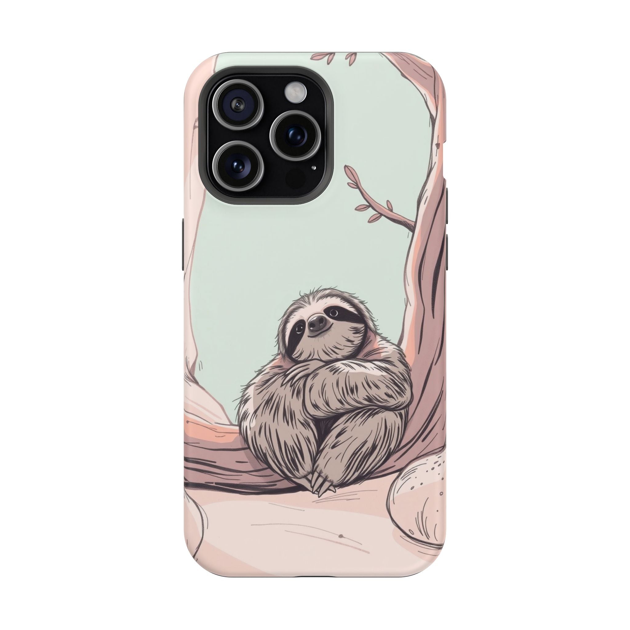 iPhone Cozy Sloth Mode Hand-Drawn Sketch Slim Everyday Designer Case · iPhone Ca