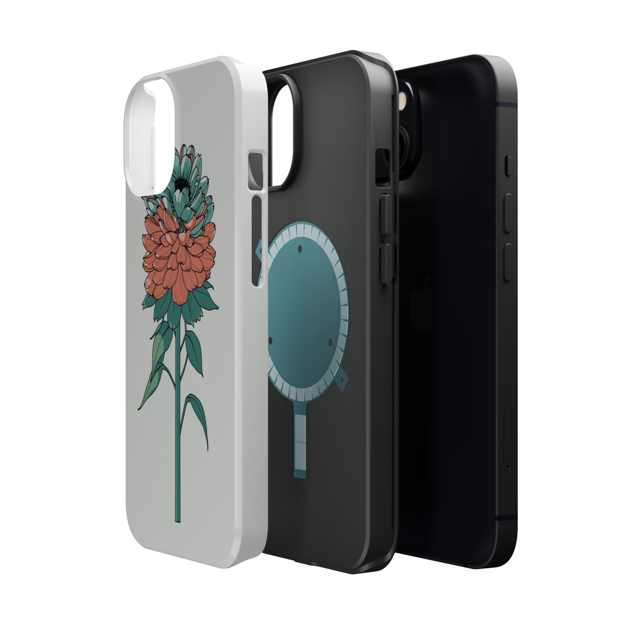 iPhone Serene Ranunculus Stack Design Slim Everyday Designer Case · iPhone Case