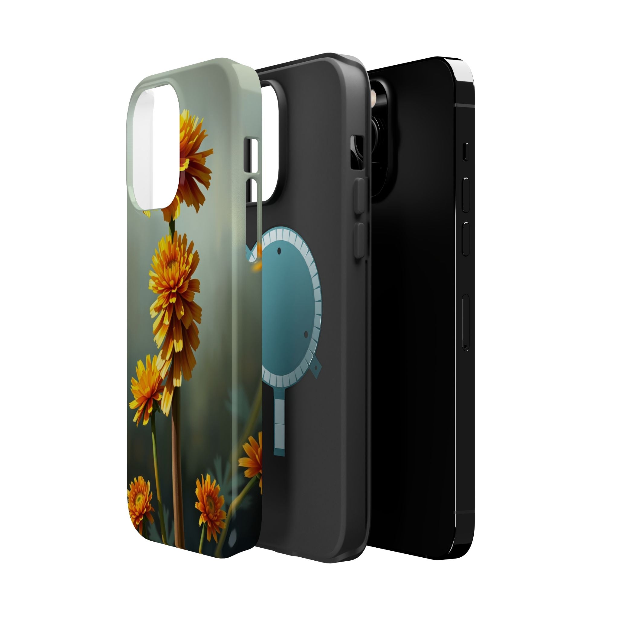 iPhone Ranunculus Stack Electric Art Slim Everyday Designer Case · iPhone Case