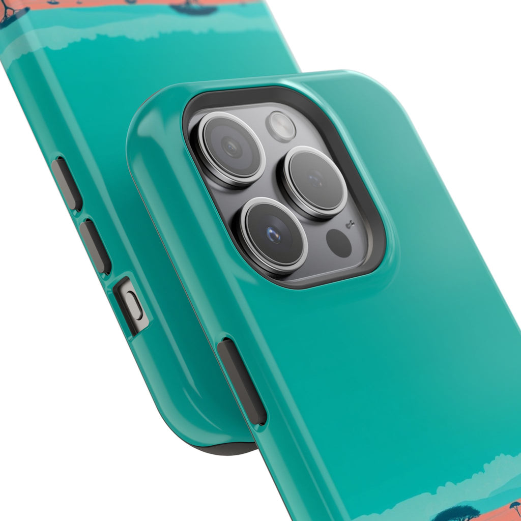 iPhone Savanna Horizon Risograph Print Slim Everyday Designer Case · iPhone Case