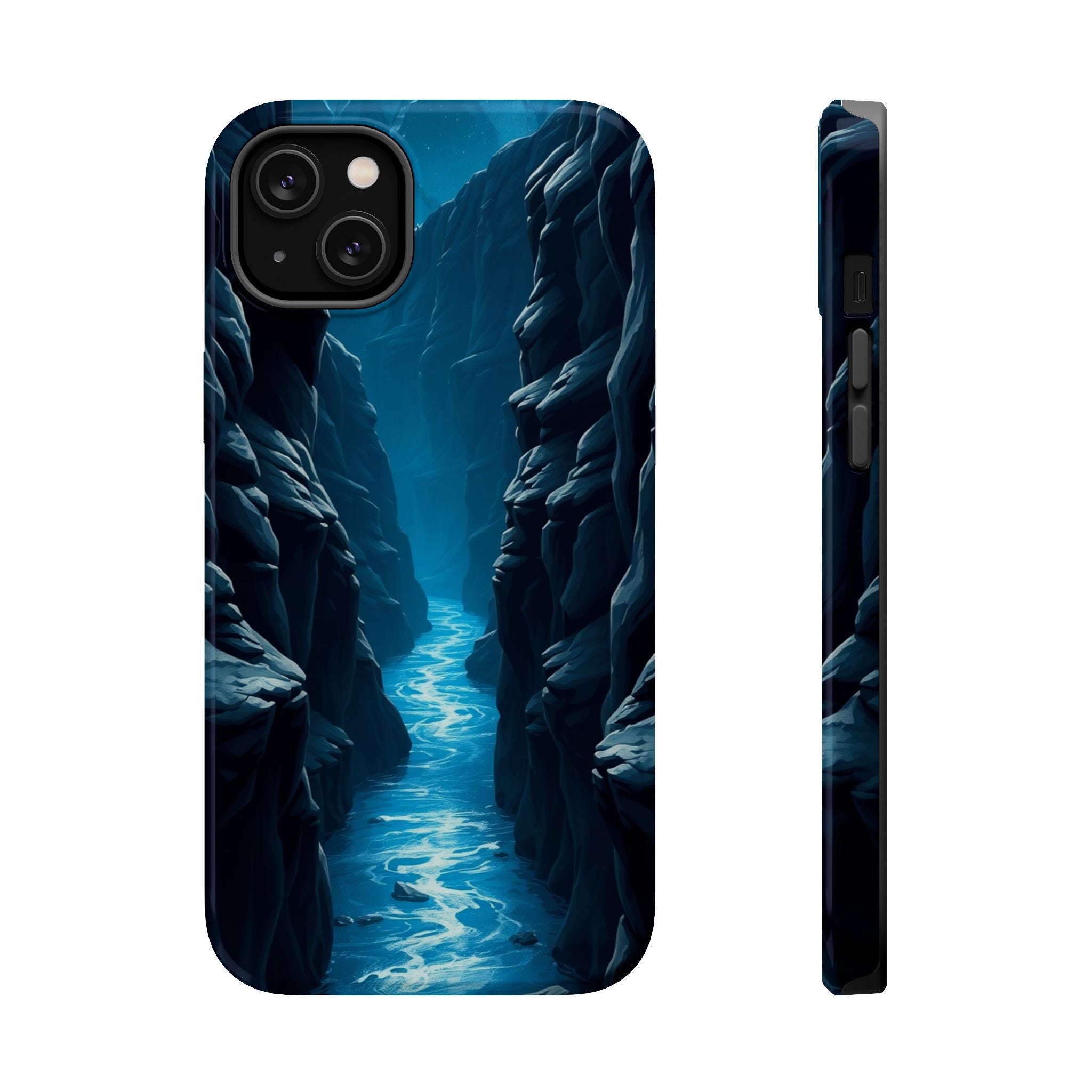 iPhone Midnight Blue And Silver River Canyon Slim iPhone Everyday · iPhone Case