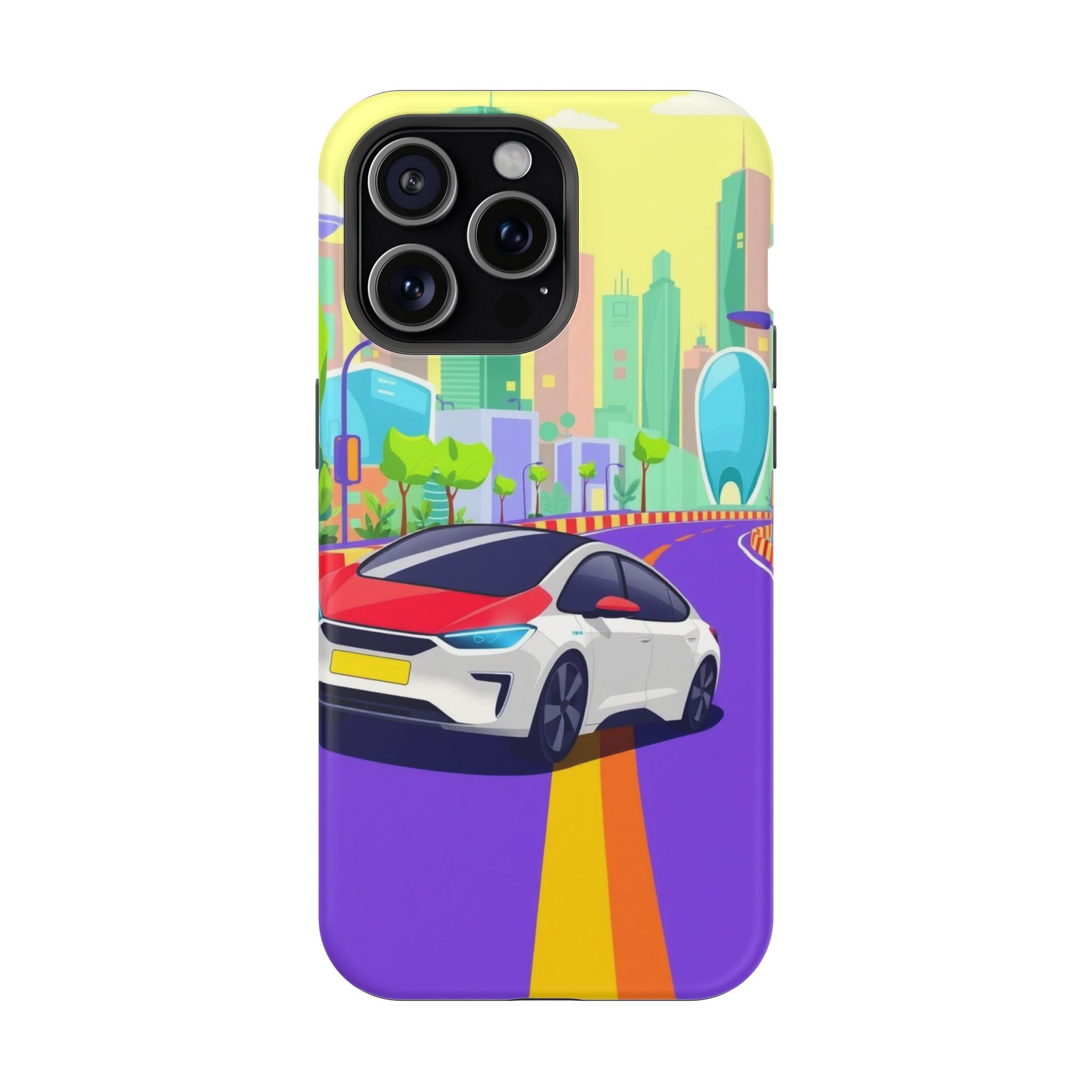 iPhone Electric Car Future Kids Fun Phone Case Gift Slim Snap Case · iPhone Case