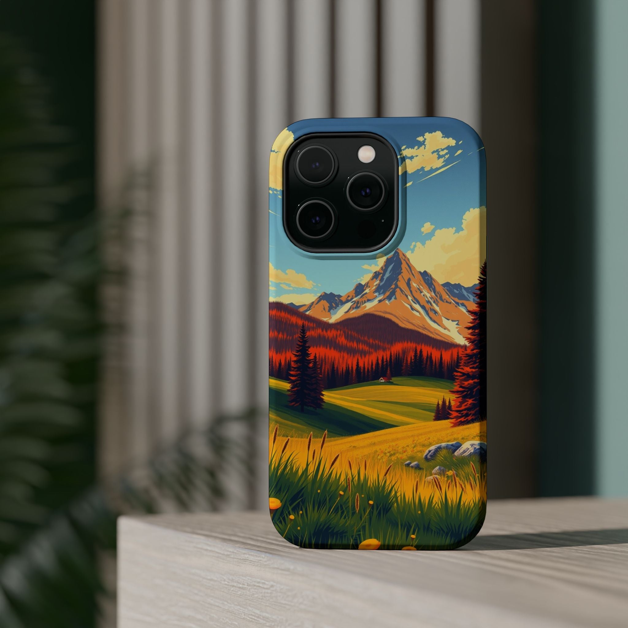 iPhone Radiant Alpine Meadow Design Slim Everyday Designer Case · iPhone Case