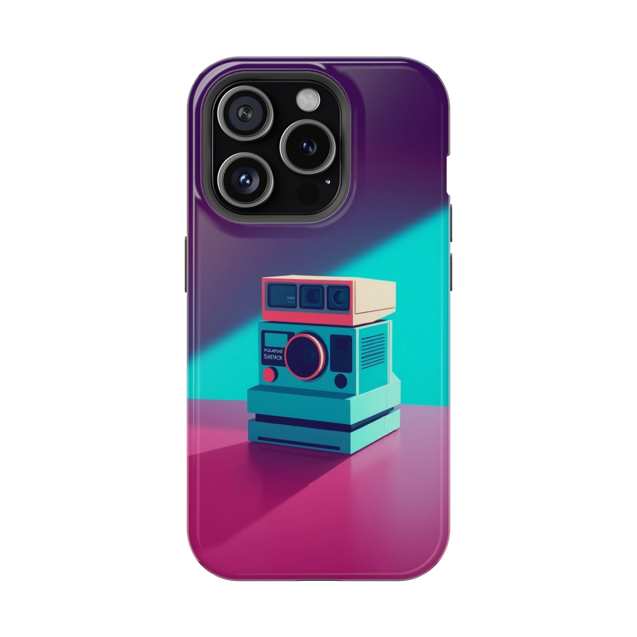 iPhone Polaroid Stack Memory Pop Art Bold Slim Everyday Designer Case · iPhone C