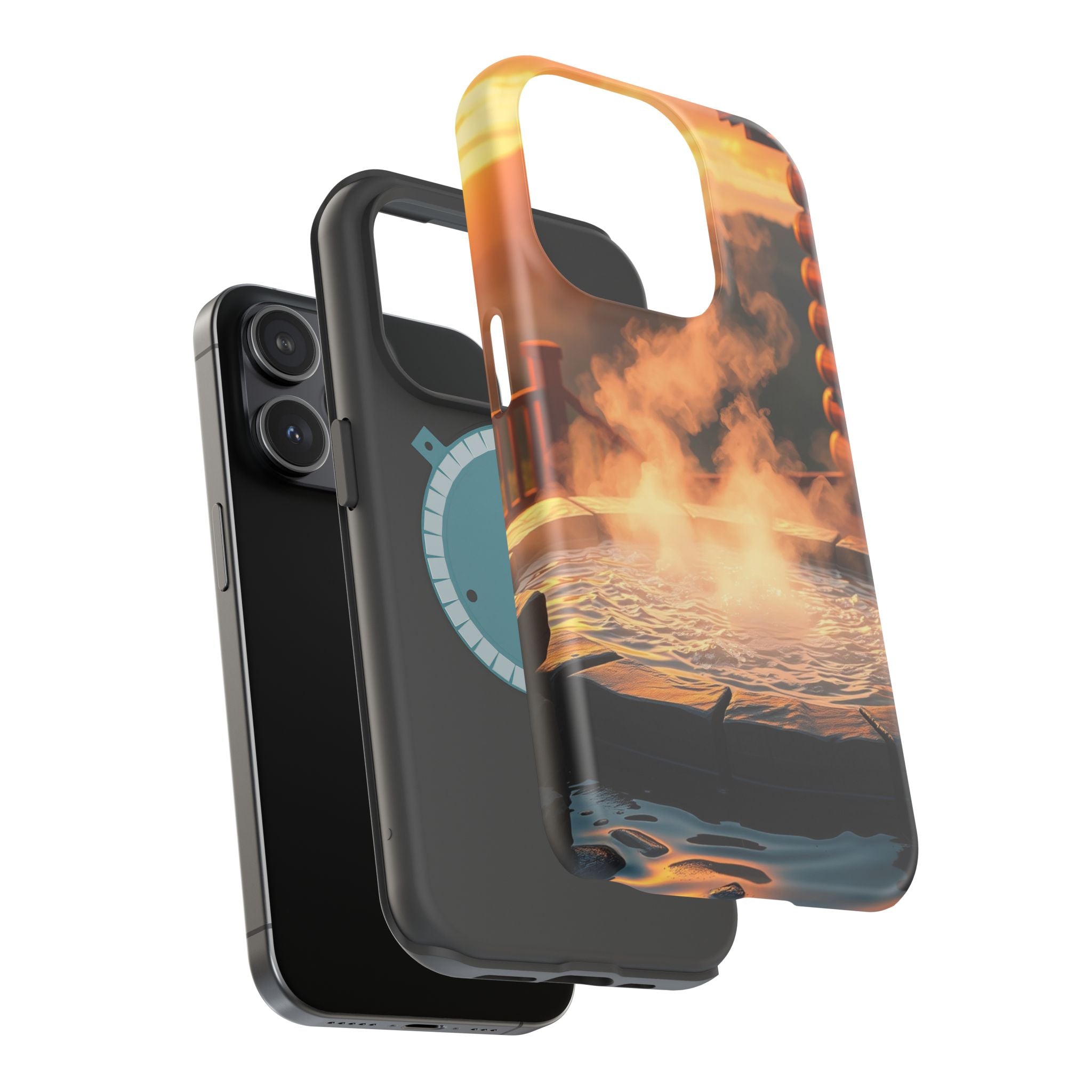 iPhone Hot Spring Steam Enchanted Art Slim Everyday Designer Case · iPhone Case