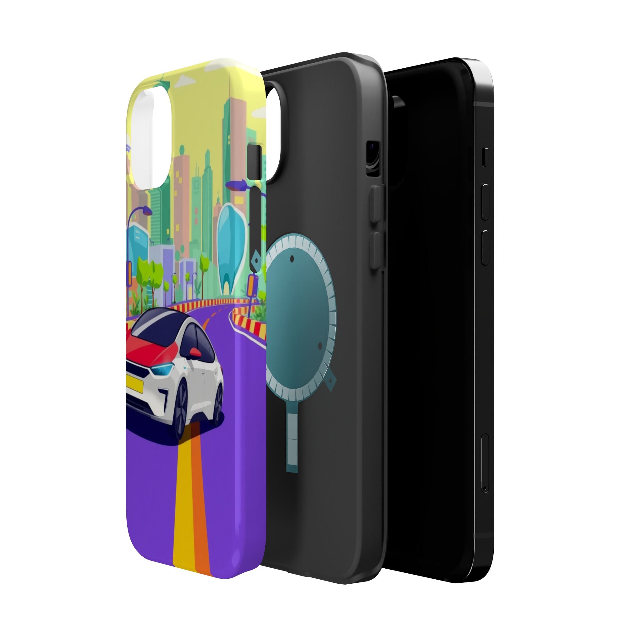 iPhone Electric Car Future Kids Fun Phone Case Gift Slim Snap Case · iPhone Case