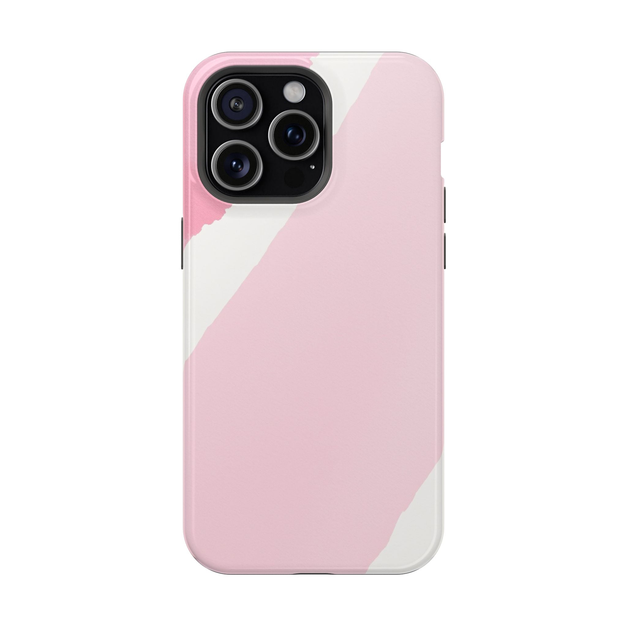 iPhone Rose Pink And Cream Calligraphic Stroke Soft iPhone Finish · iPhone Case