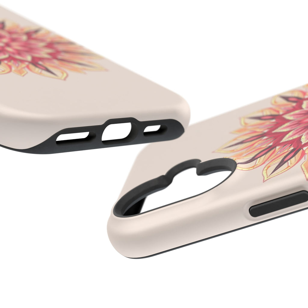 iPhone Floral Mandala Pixel Art -Bit Slim Everyday Designer Case · iPhone Case
