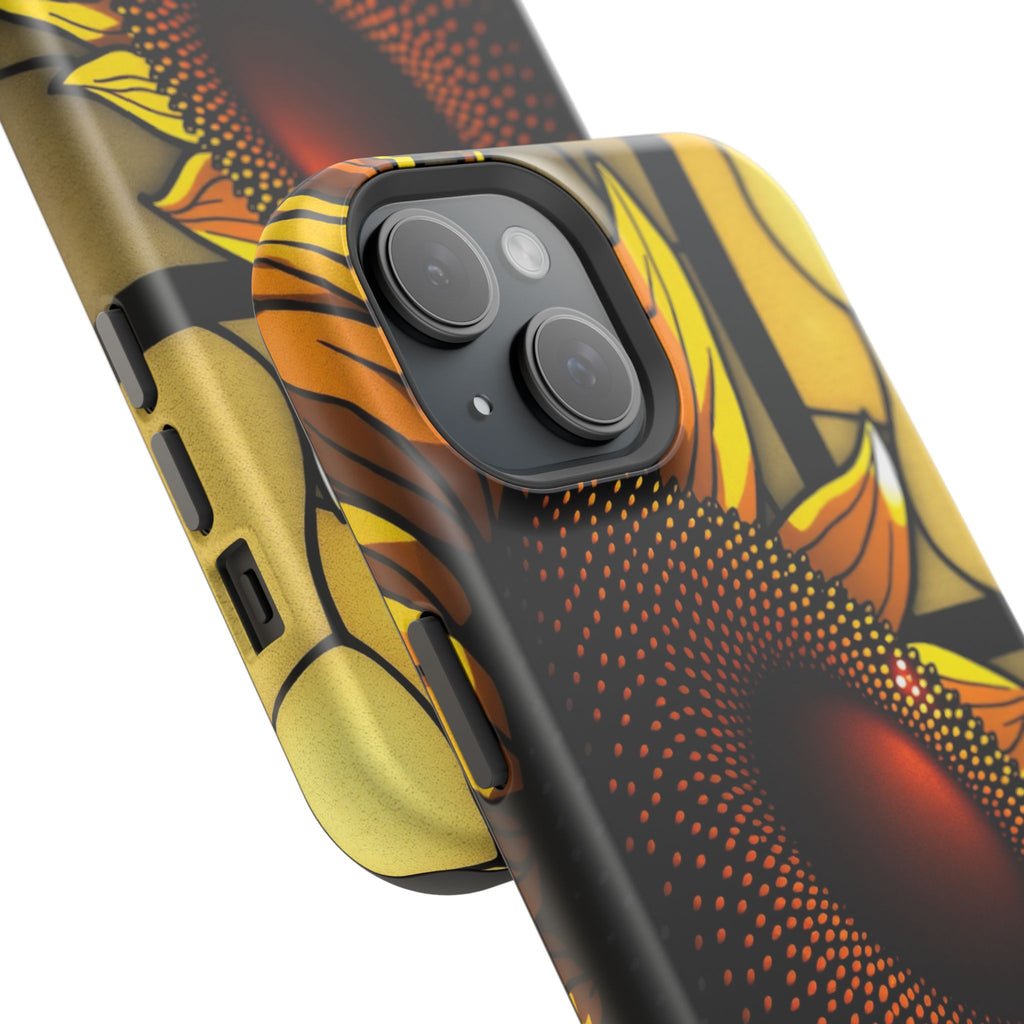 iPhone Sunflower Pop Stained Glass Bold Modern Everyday Snap Case · iPhone Case