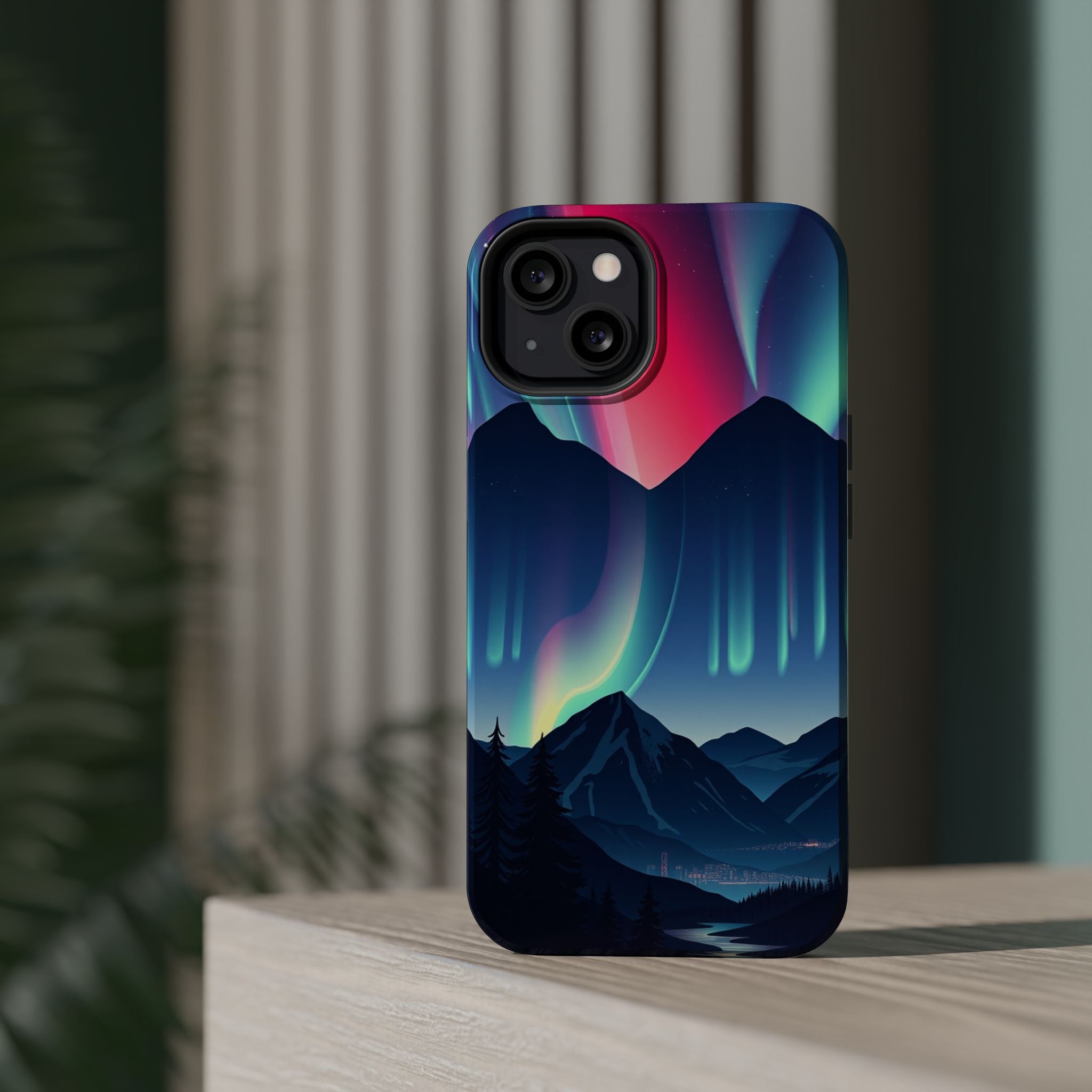 iPhone Dreamy Northern Lights Design Slim Everyday Designer Case · iPhone Case